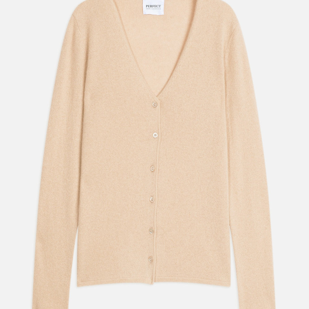 paige cardigan col v sable 100% cachemire