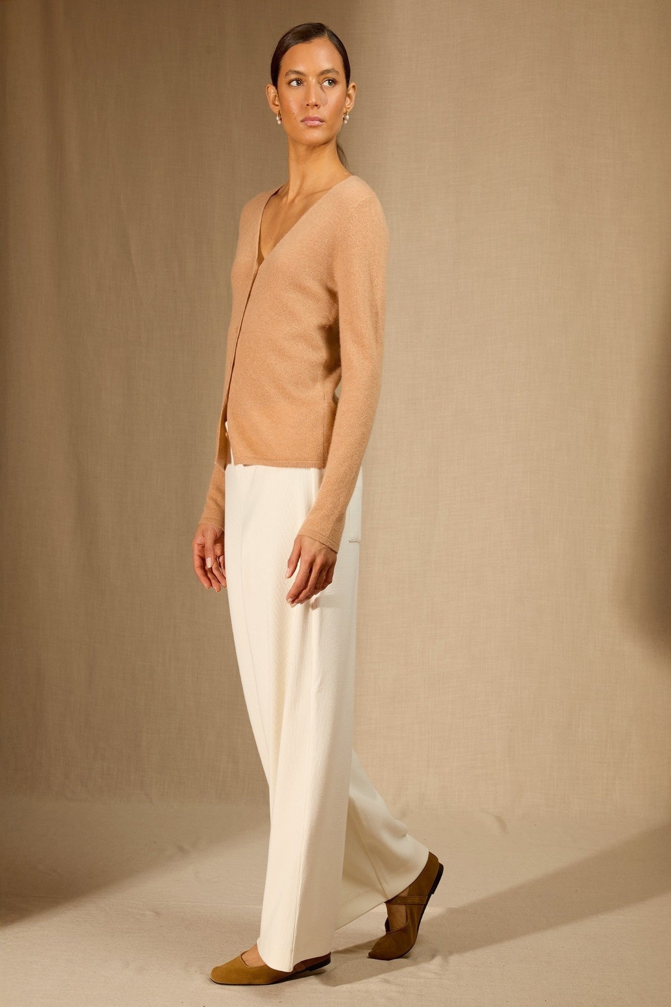 paige cardigan col v sahara 100% cachemire