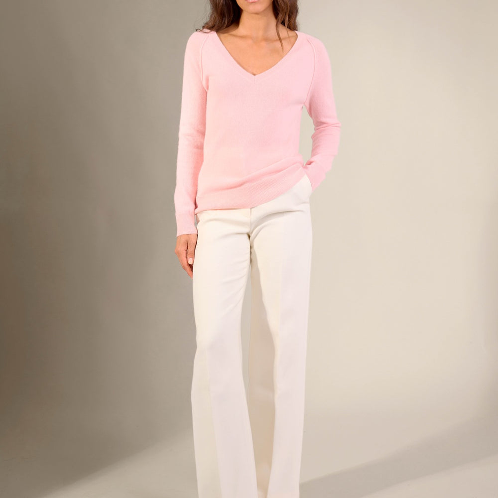 penelope pull col v ballerine 100% cachemire