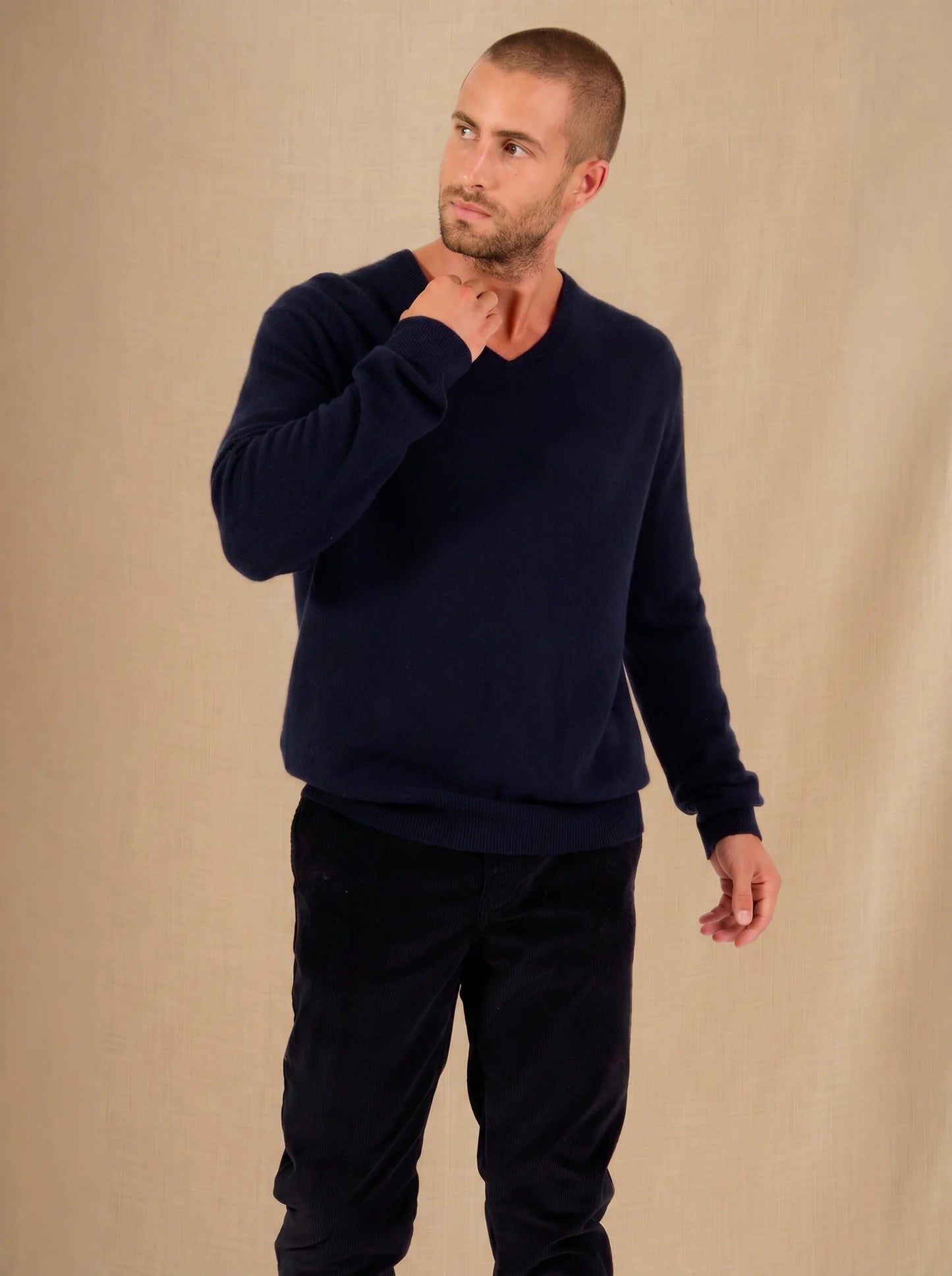 ALEXANDER sweater v-neck navy