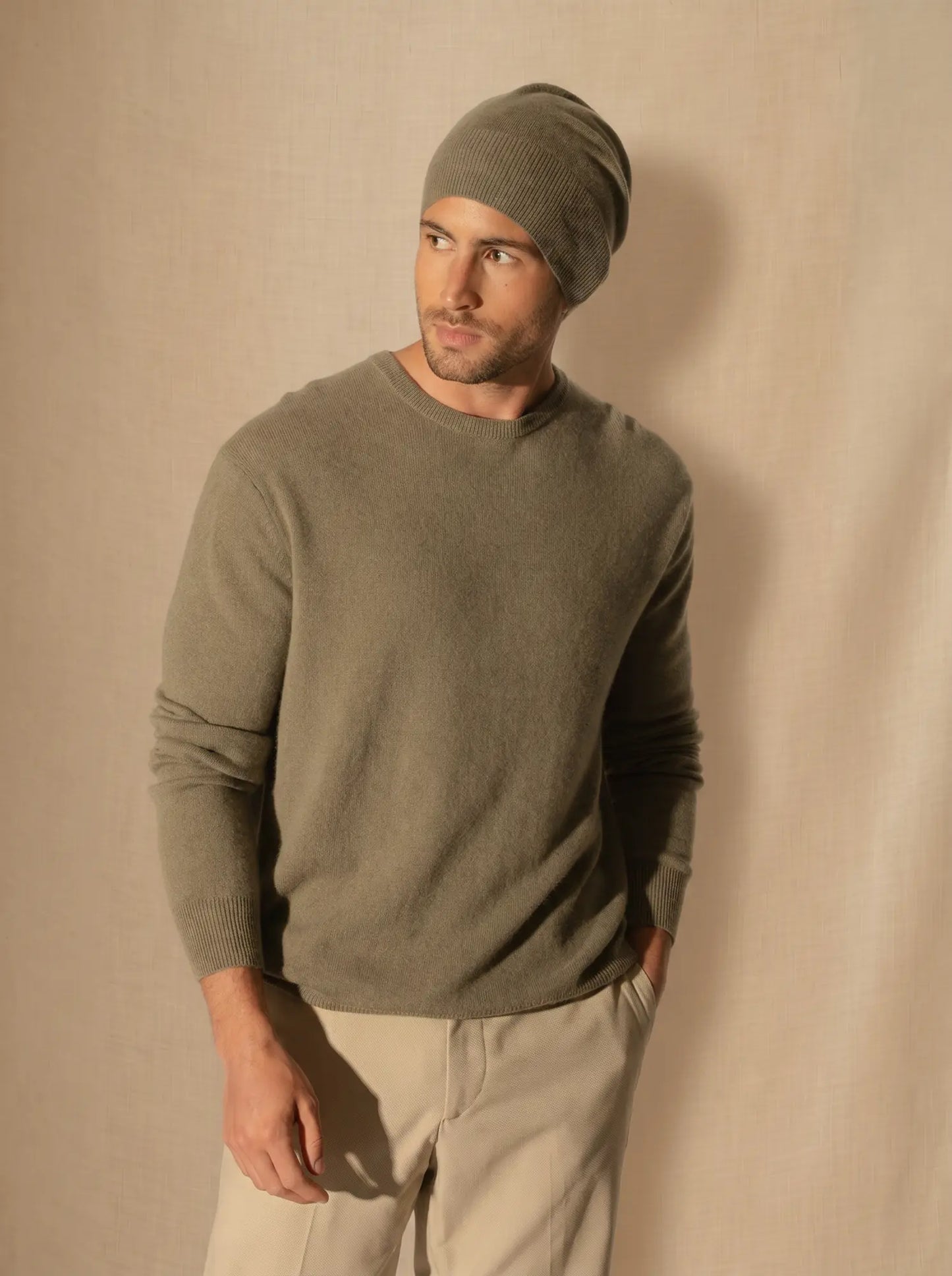 BLAKE sweater crew neck army green