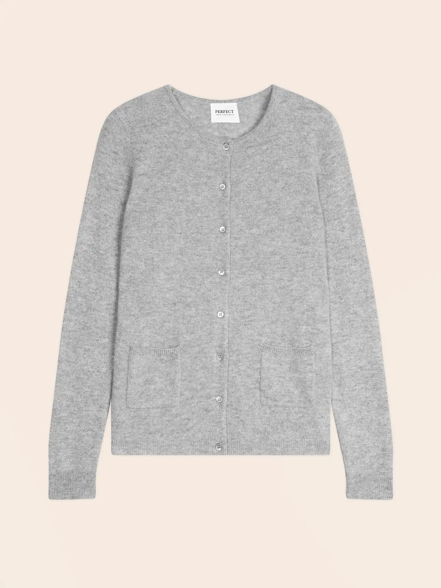 AMY cardigan crew neck heather cloud