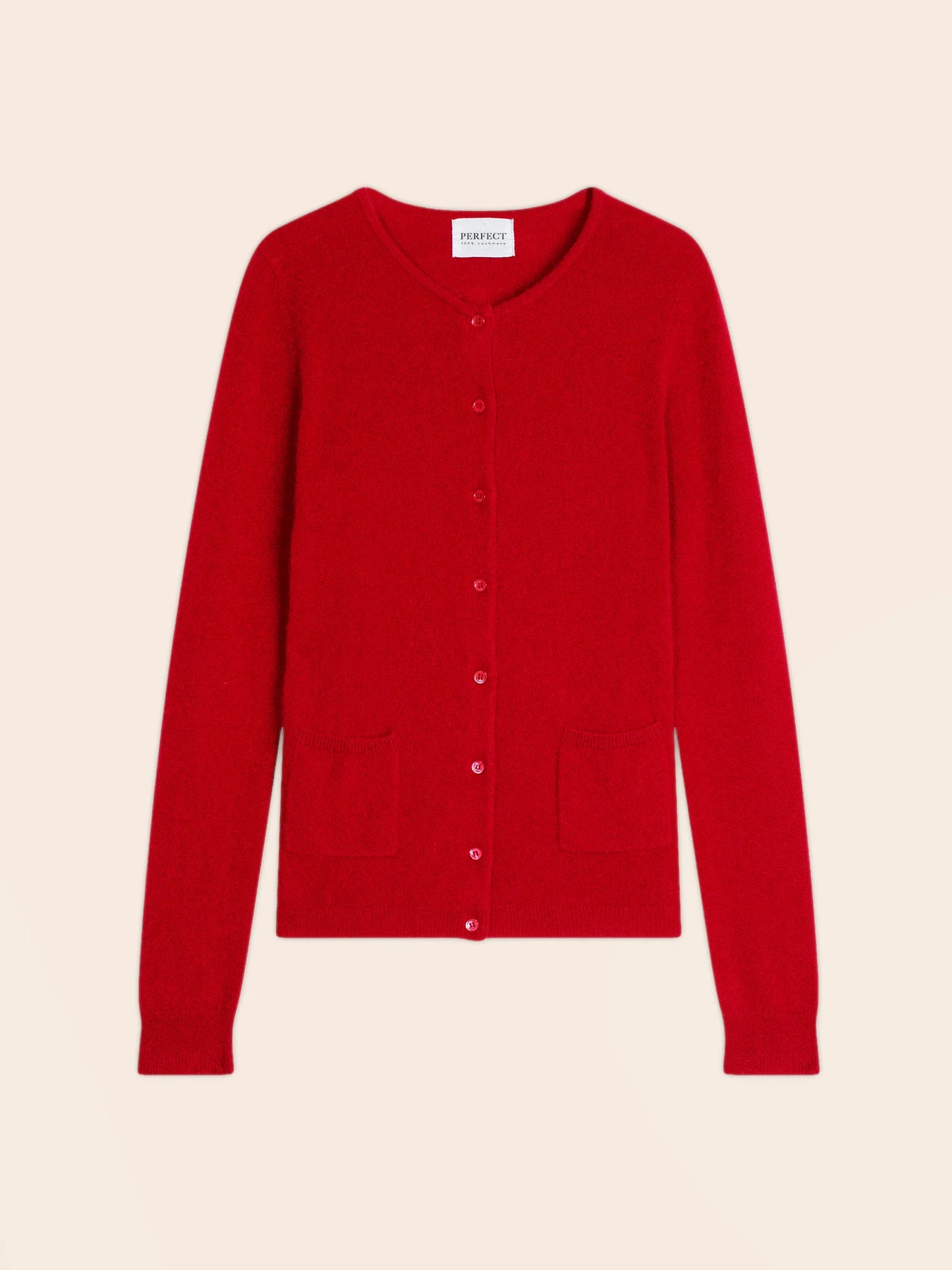 AMY cardigan crew neck red