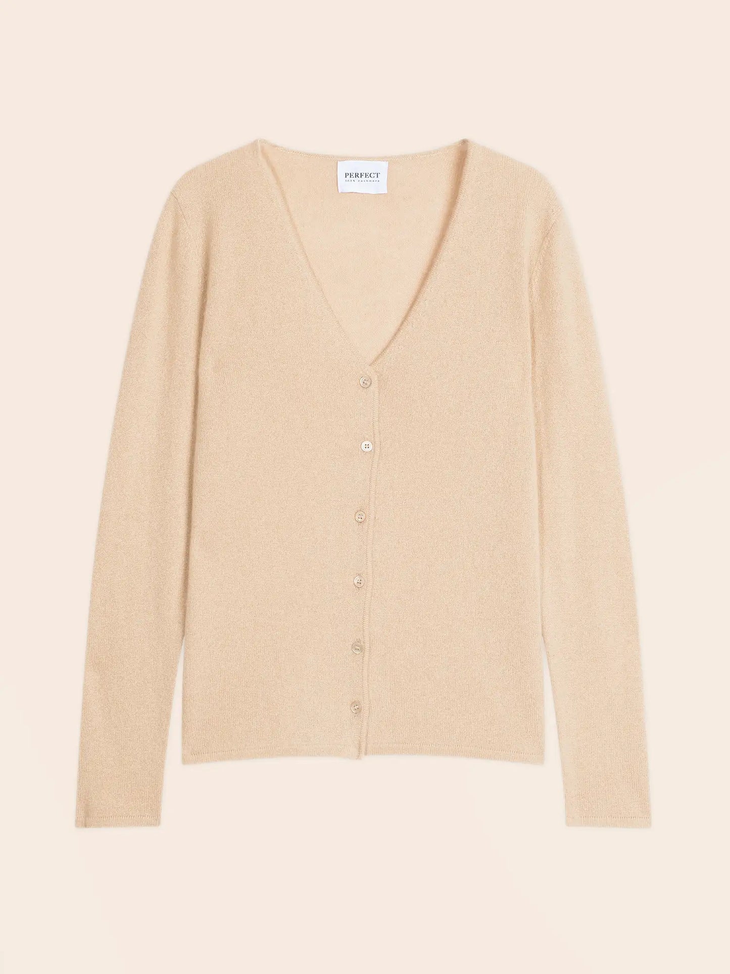 PAIGE strickjacke v-ausschnitt sand