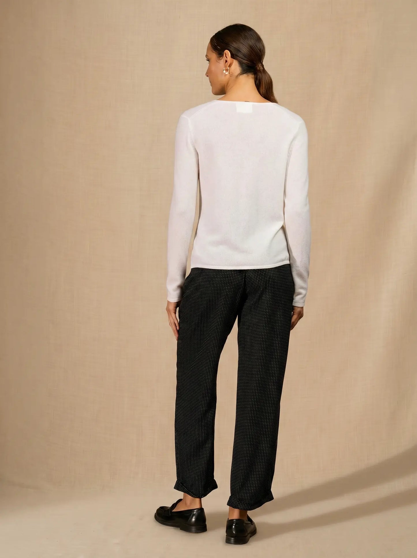 PAIGE strickjacke v-ausschnitt schnee