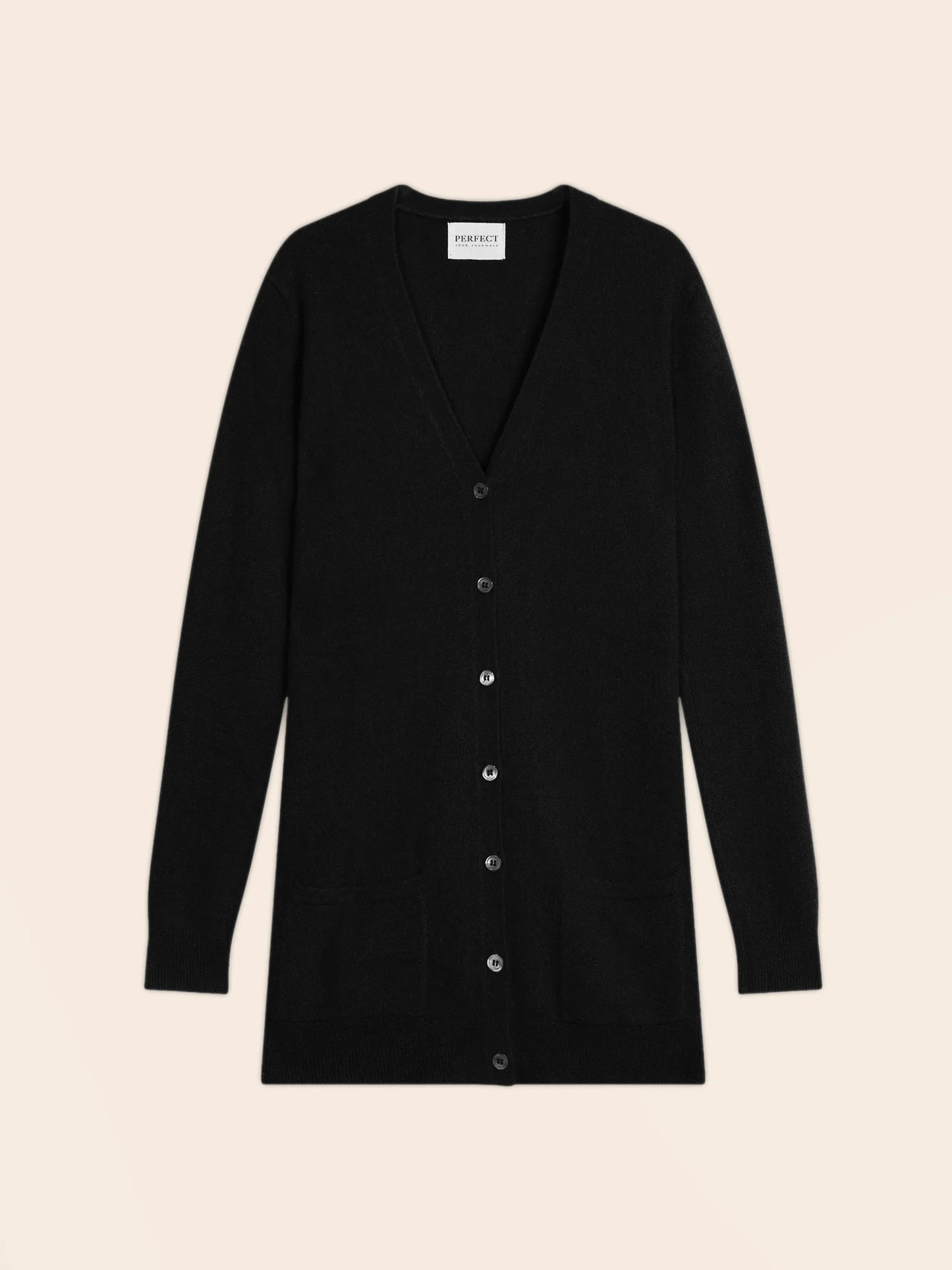 PEARL strickjacke v-ausschnitt schwarz