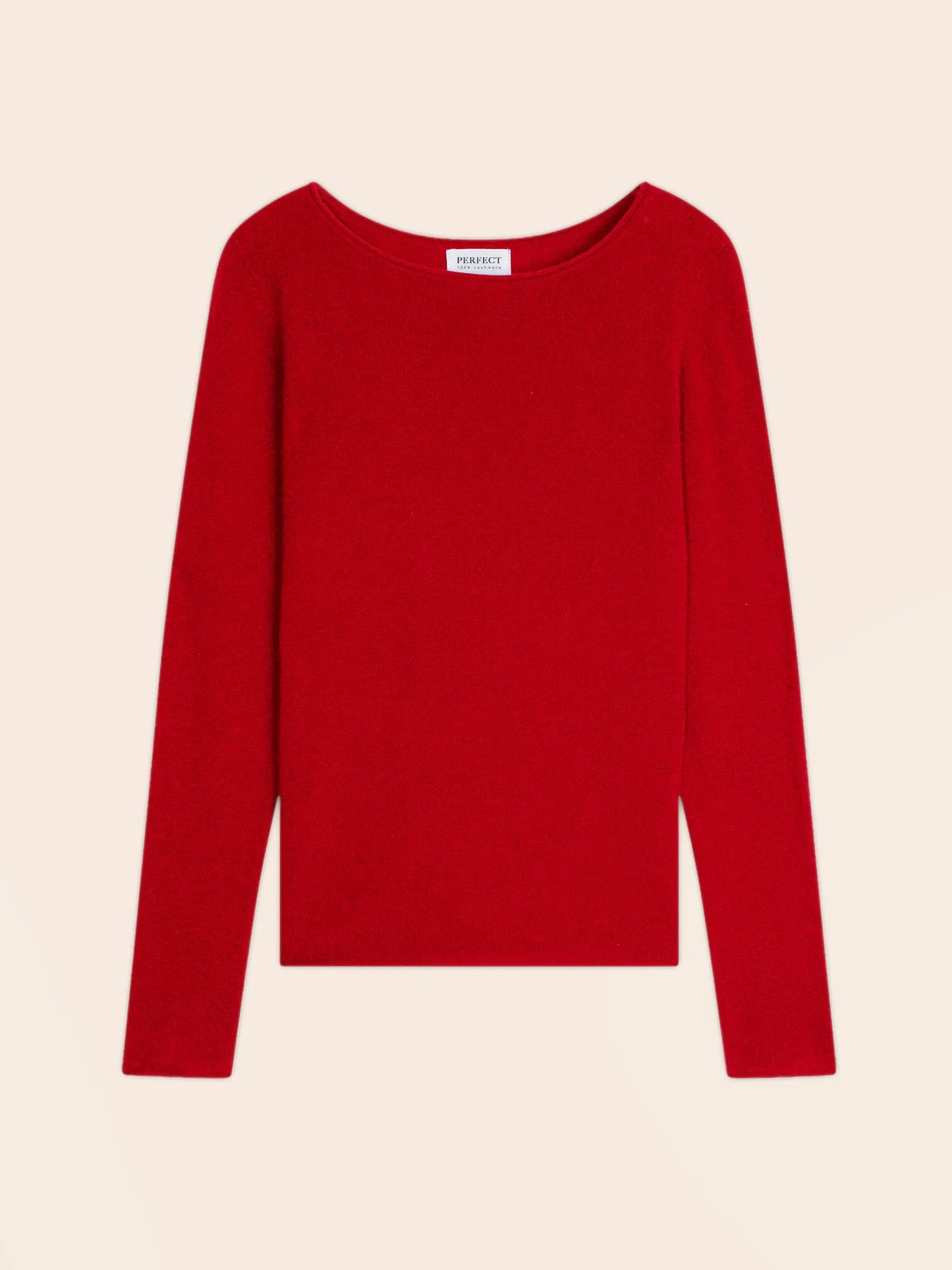 MEGAN pullover u-boot-ausschnitt rot