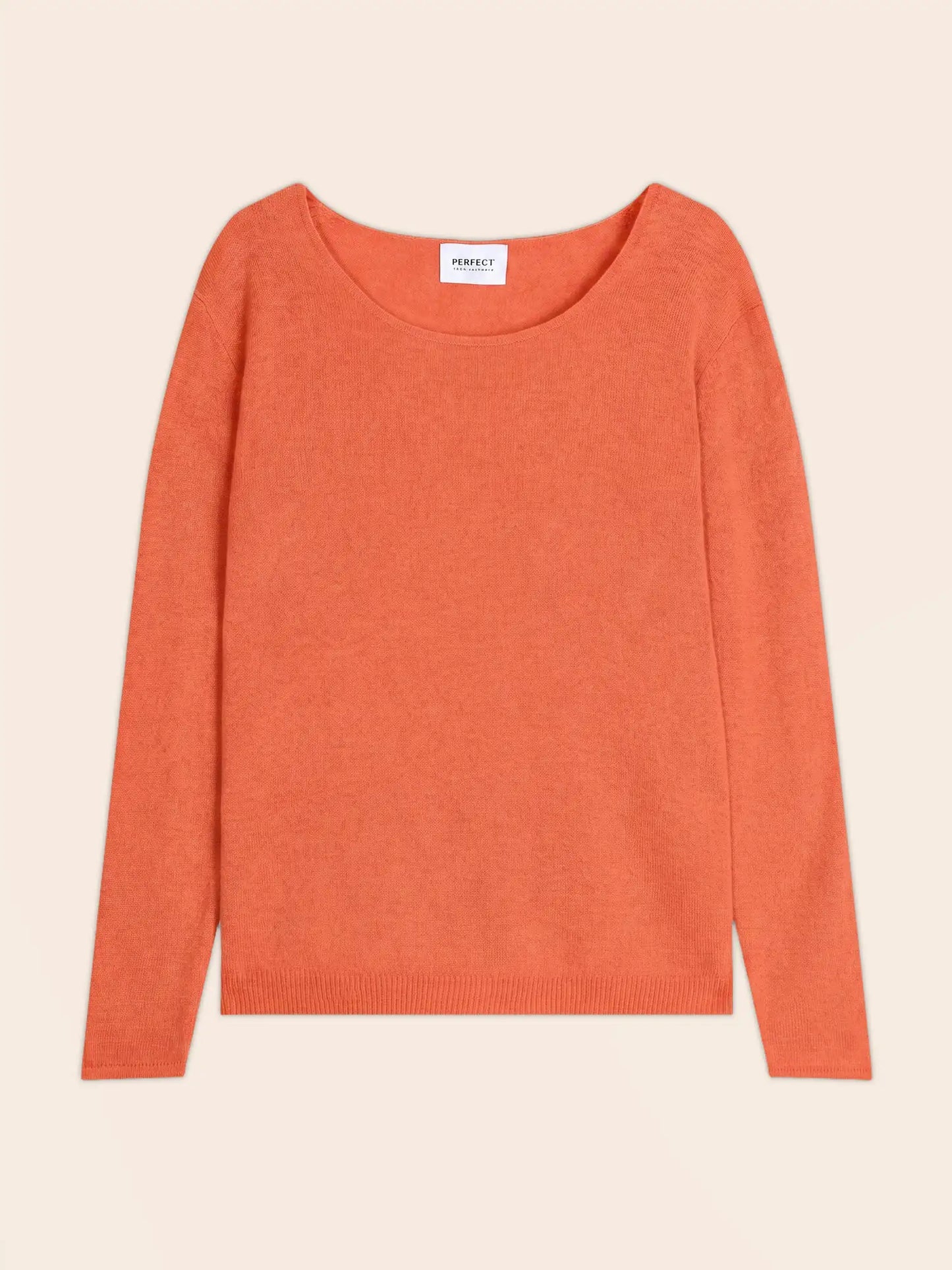 LINDSAY pullover rundhalsausschnitt orange