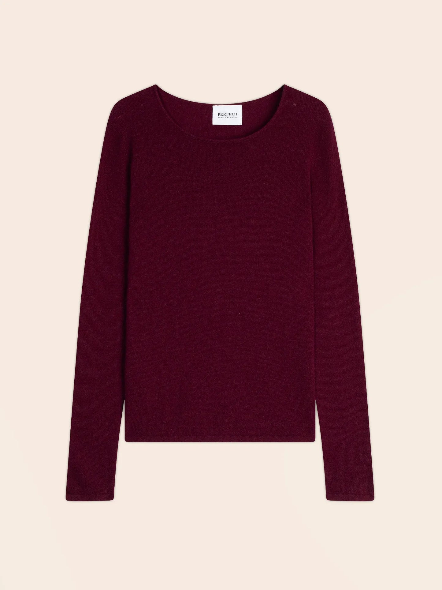 OPRAH pullover rundhalsausschnitt bordeaux