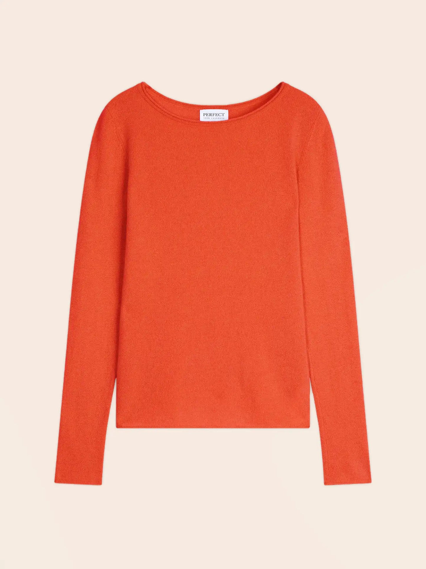 OPRAH pullover rundhalsausschnitt orange