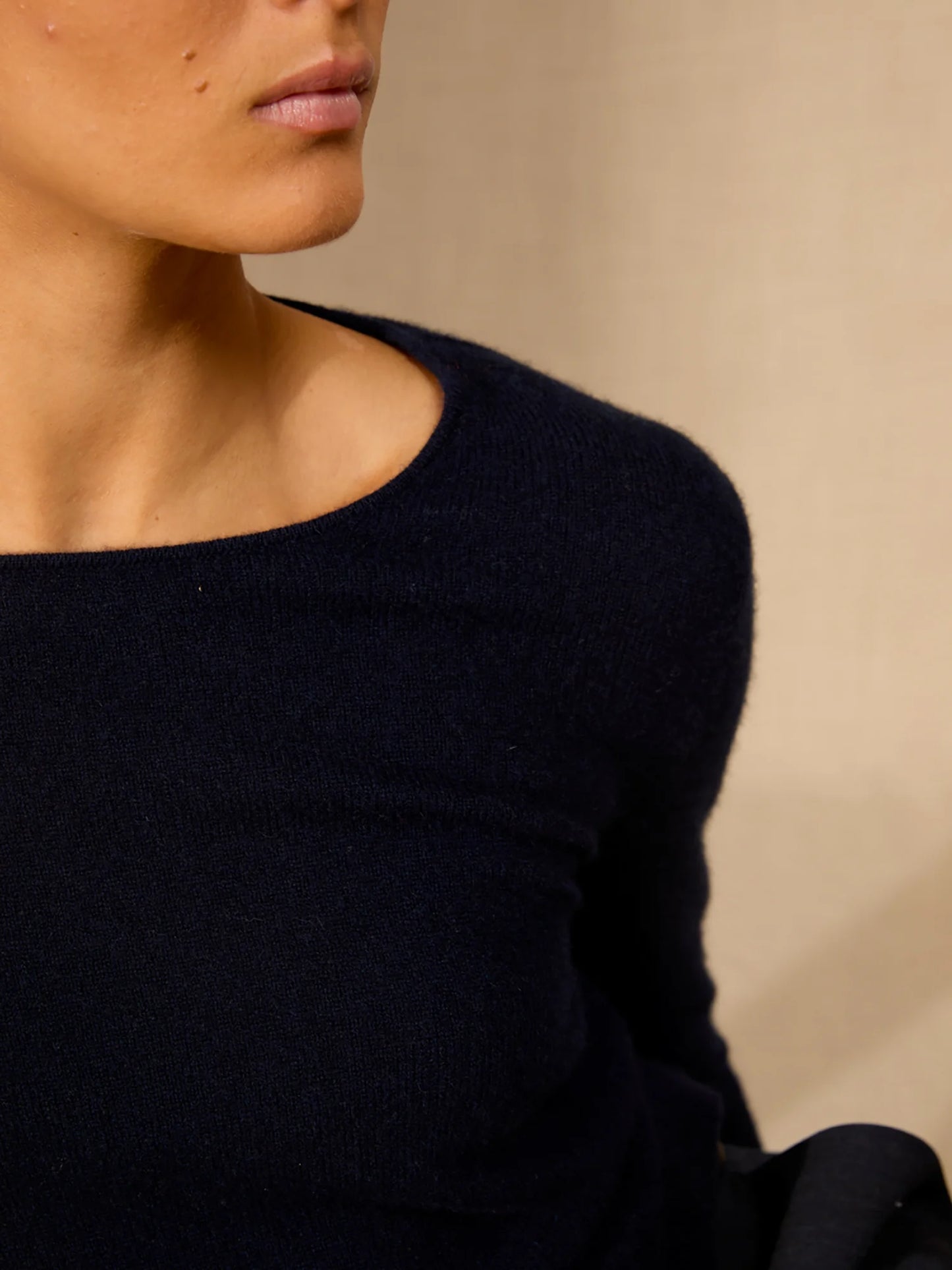 OPRAH pullover rundhalsausschnitt marineblau
