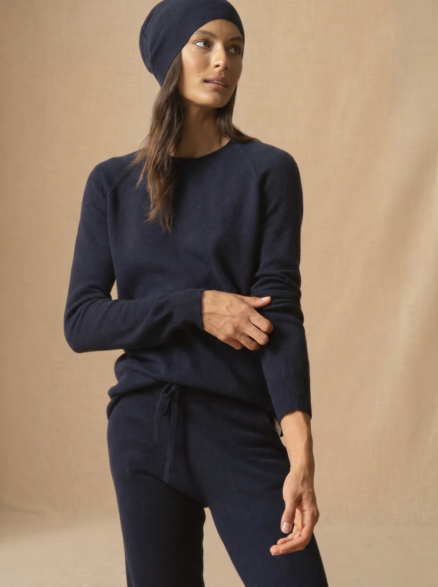 WILMA sweater crew neck navy