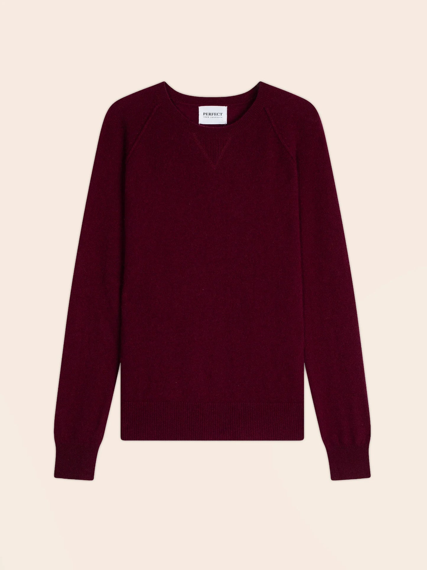WILMA sweater crew neck burgundy