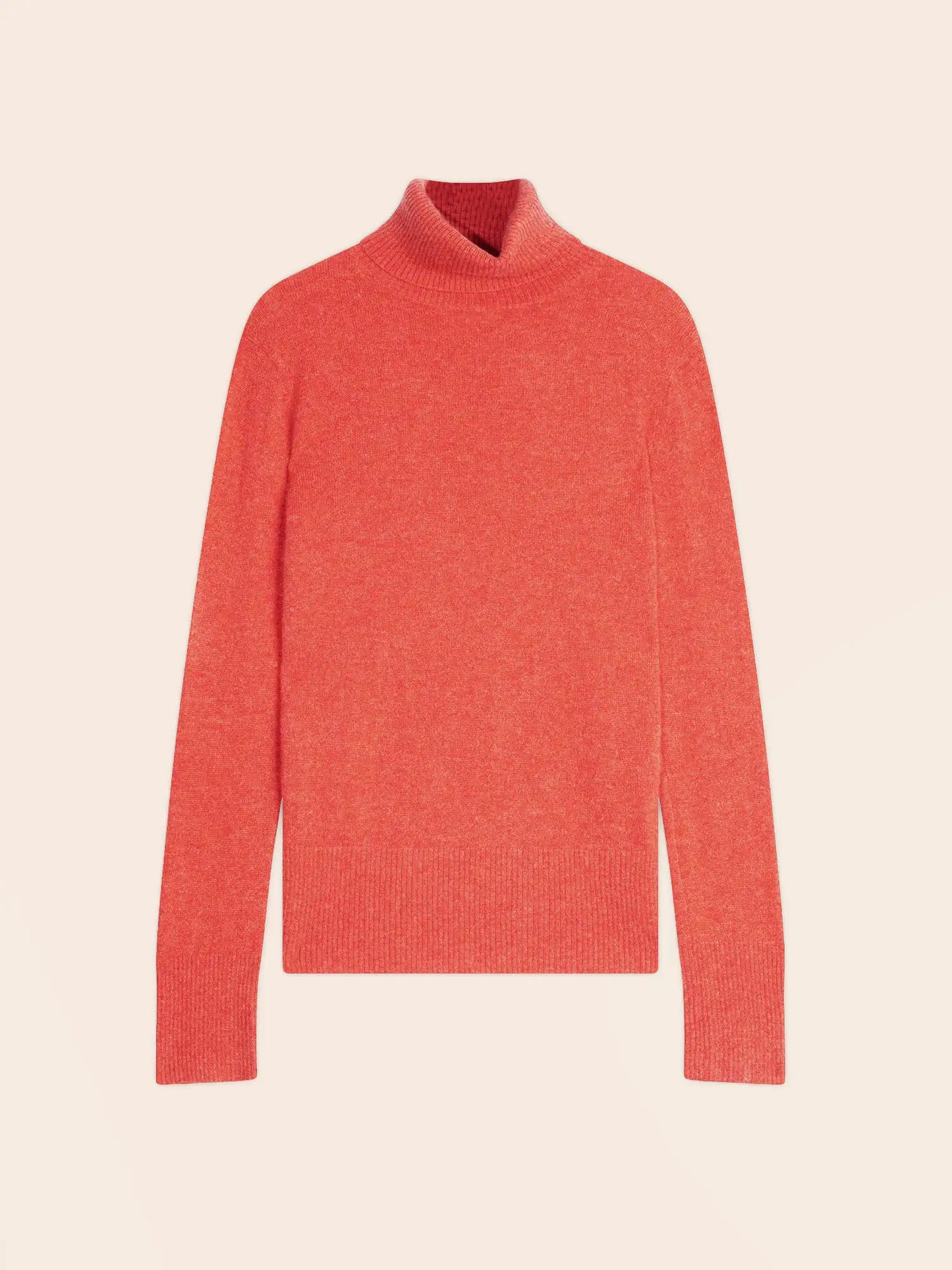 CAM sweater turtleneck heather orange