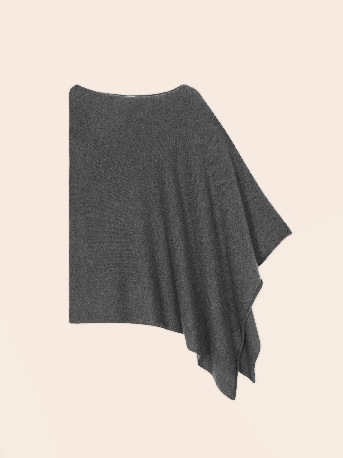TAMARA poncho anthrazit meliert