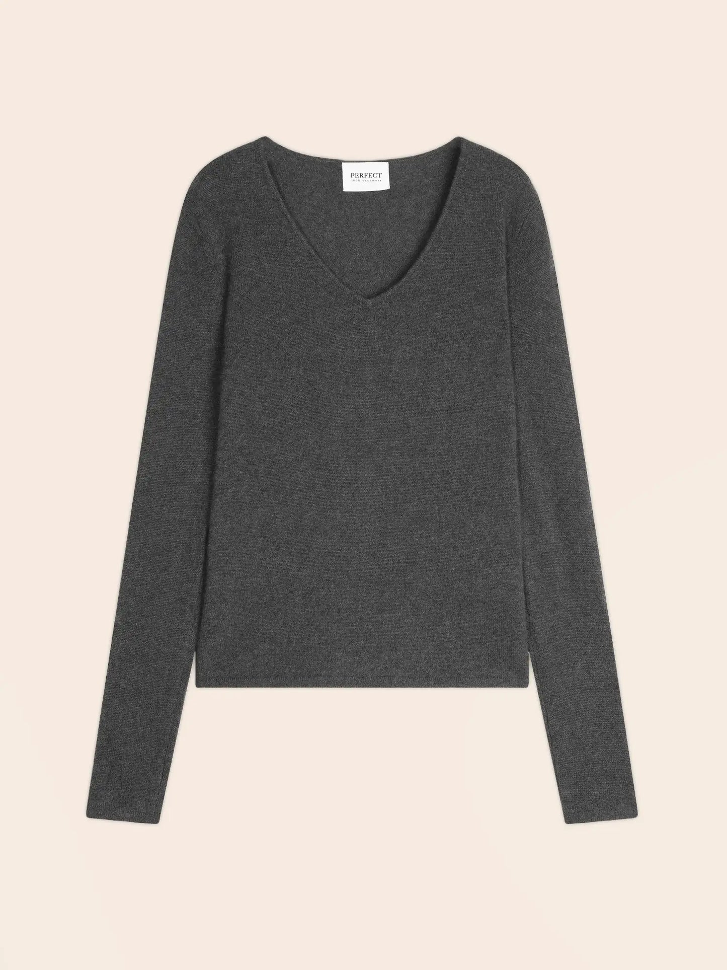 SHANNON sweater v-neck heather charcoal