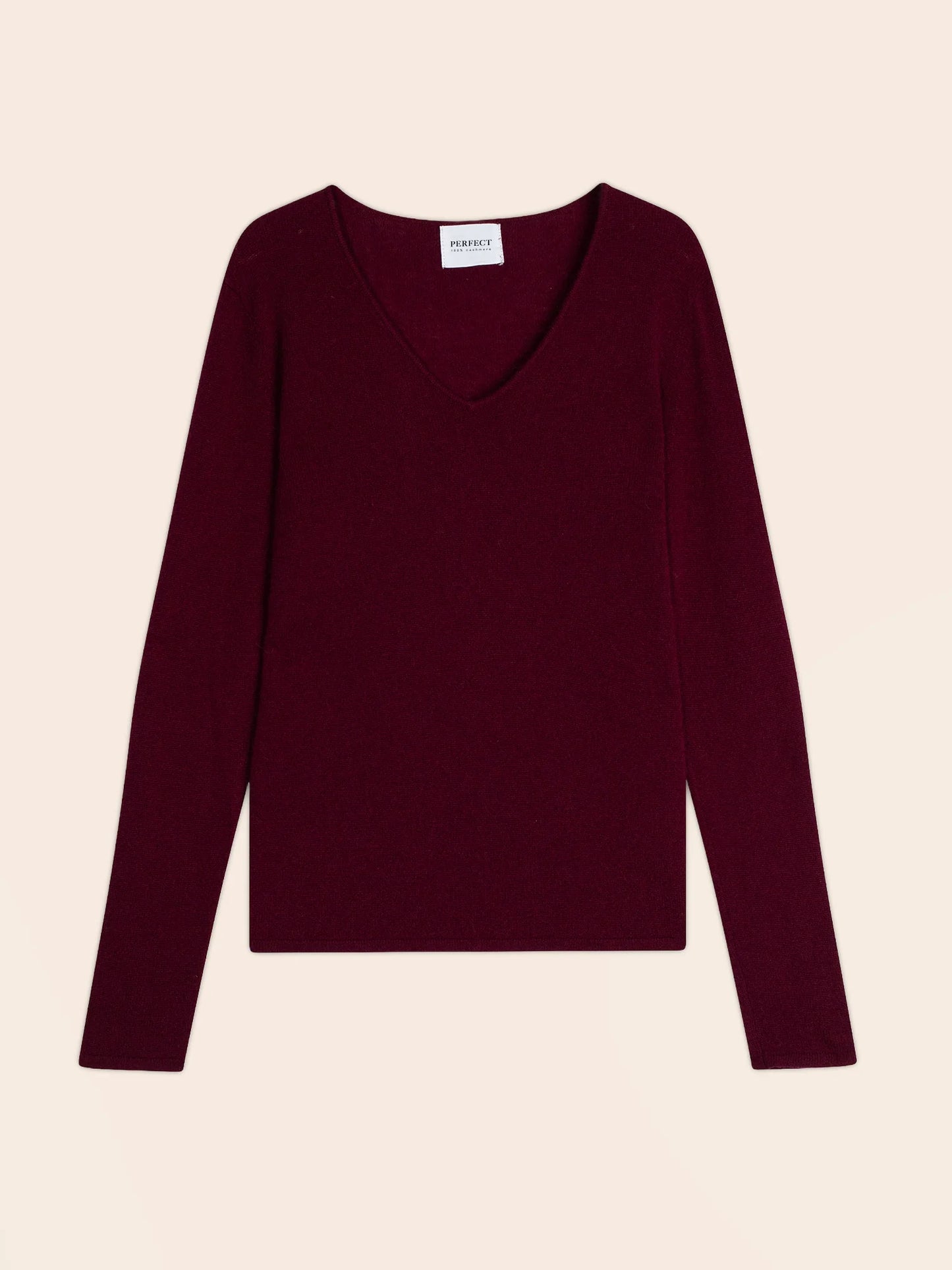 SHANNON sweater v-neck burgundy