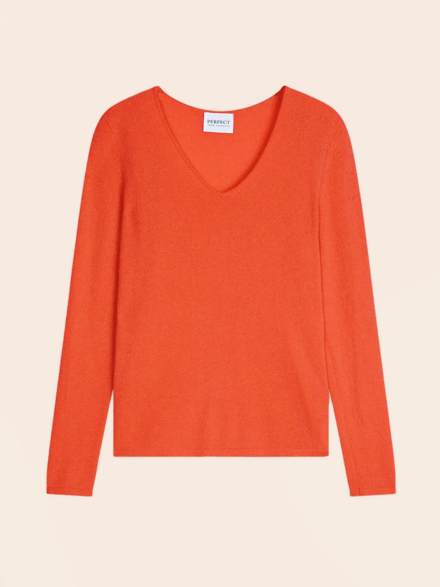 SHANNON pullover v-ausschnitt orange