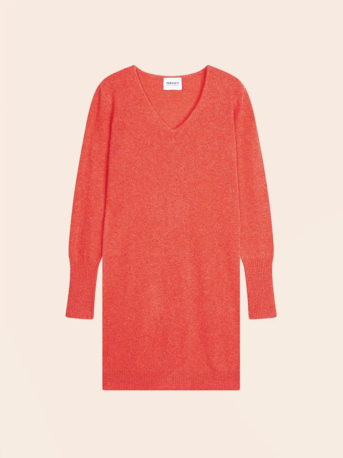 JOY dress v-neck heather orange
