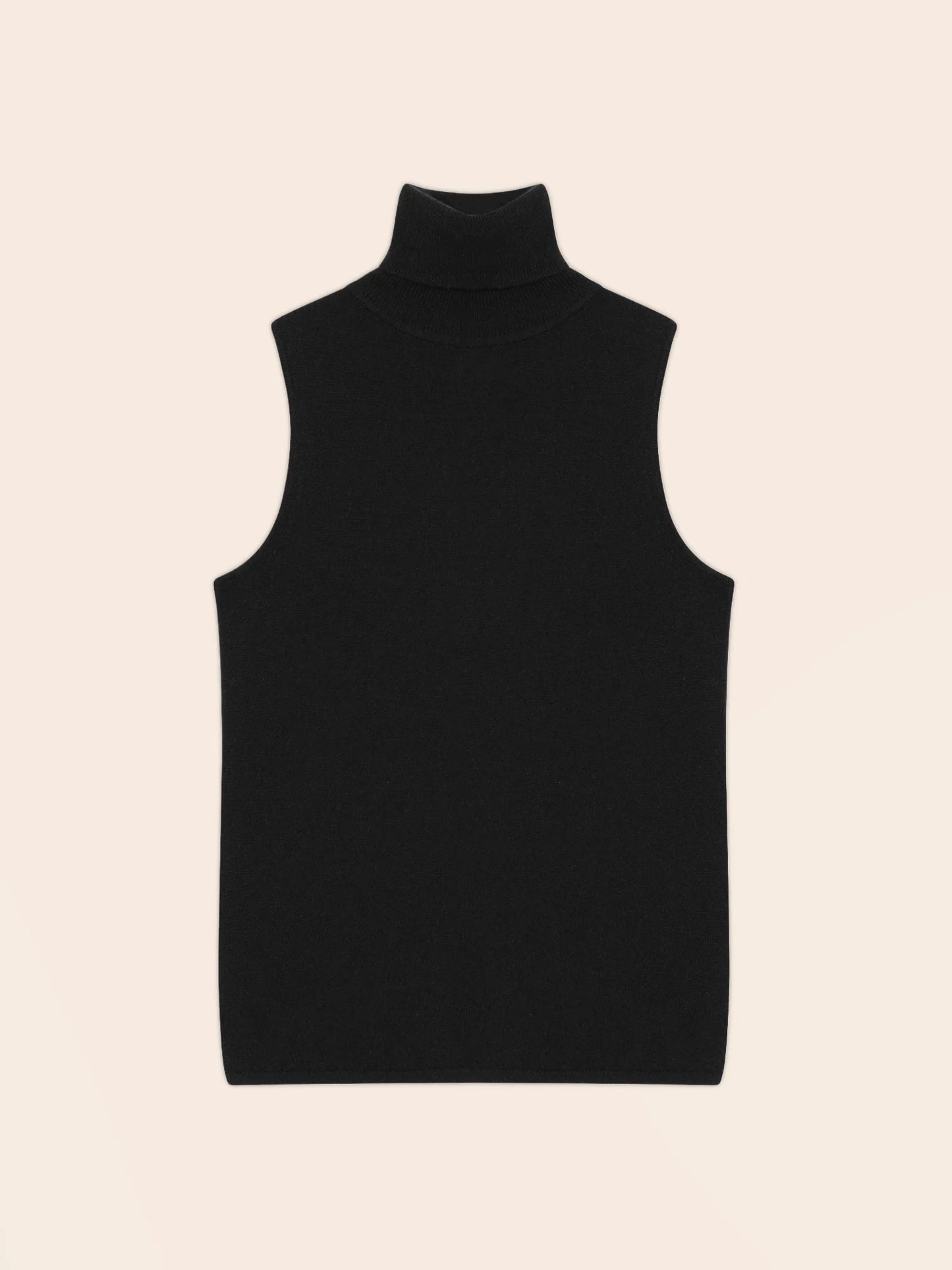 MARY sweater turtleneck sleeveless black