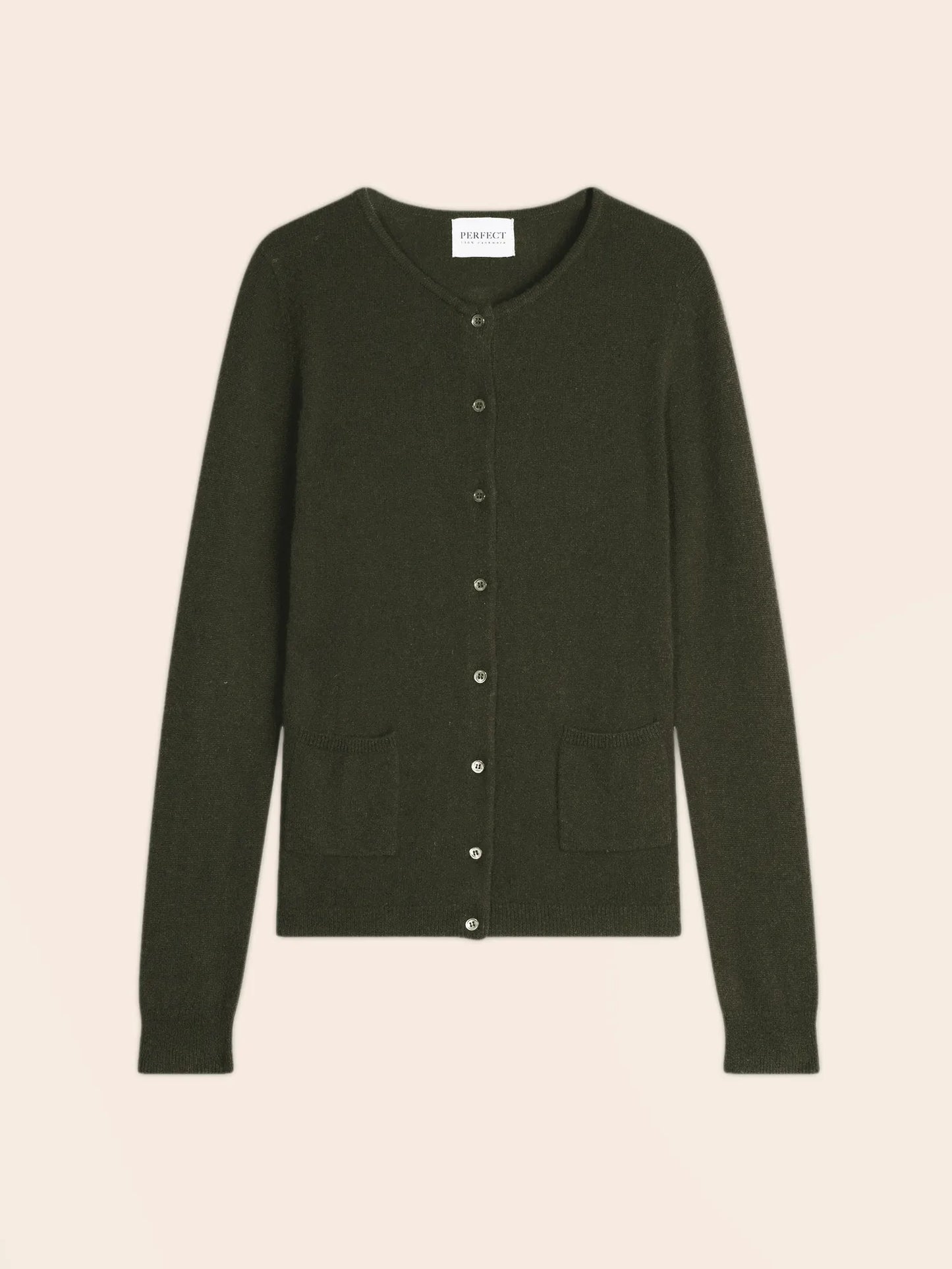 AMY cardigan crew neck khaki