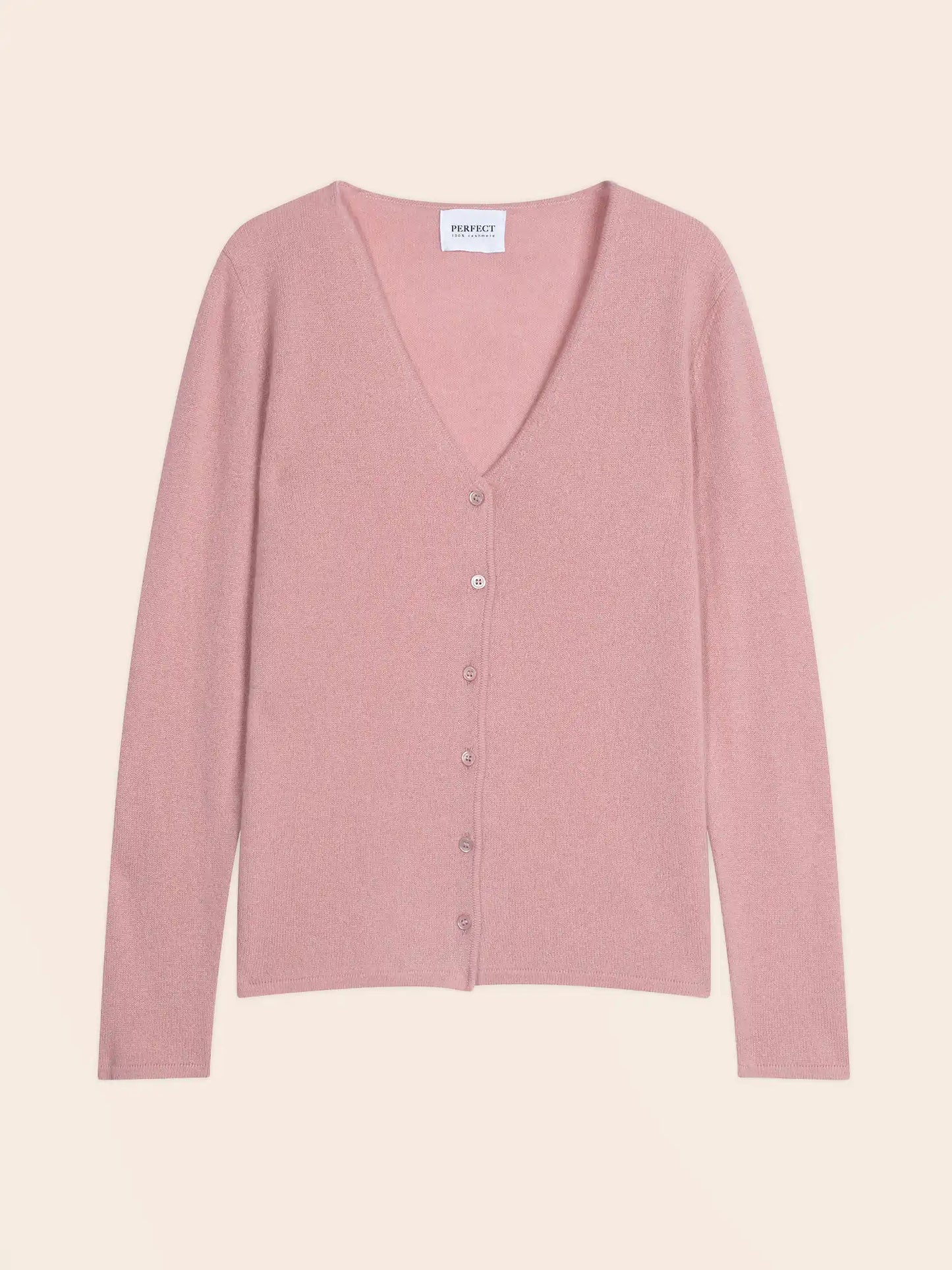 PAIGE strickjacke v-ausschnitt bois de rosa