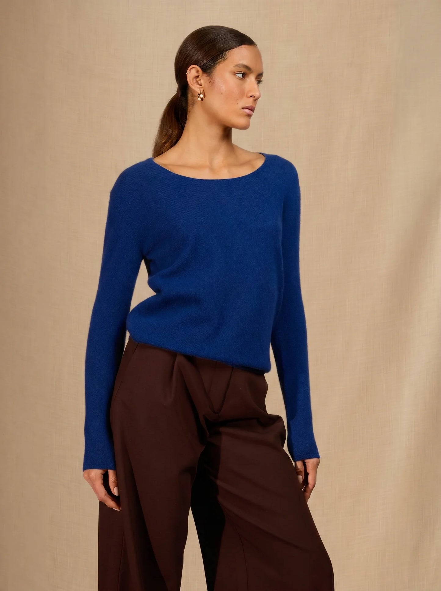 LINDSAY pullover rundhalsausschnitt ultramarin