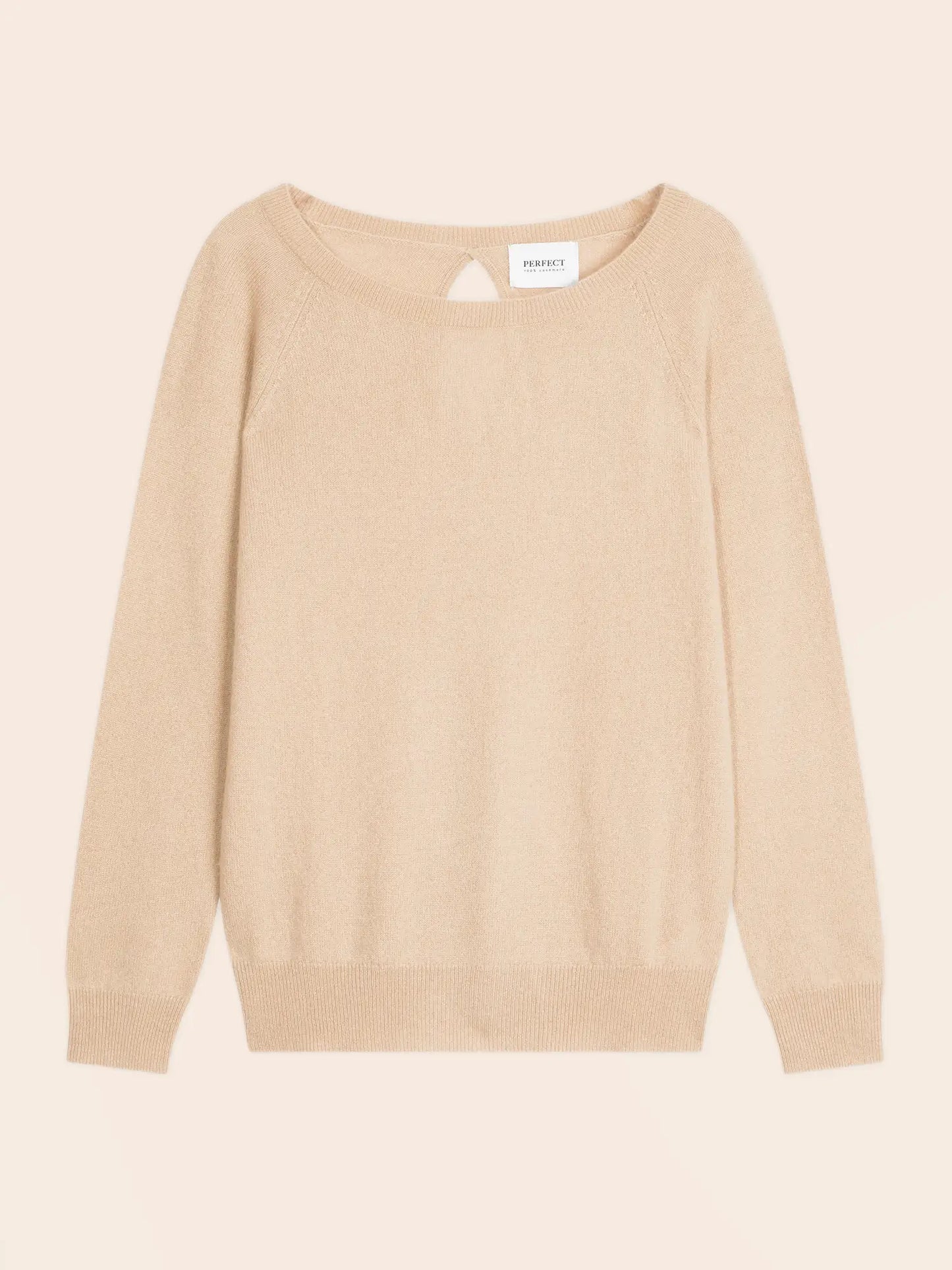 LESLIE sweater boat neck goutte dos sand