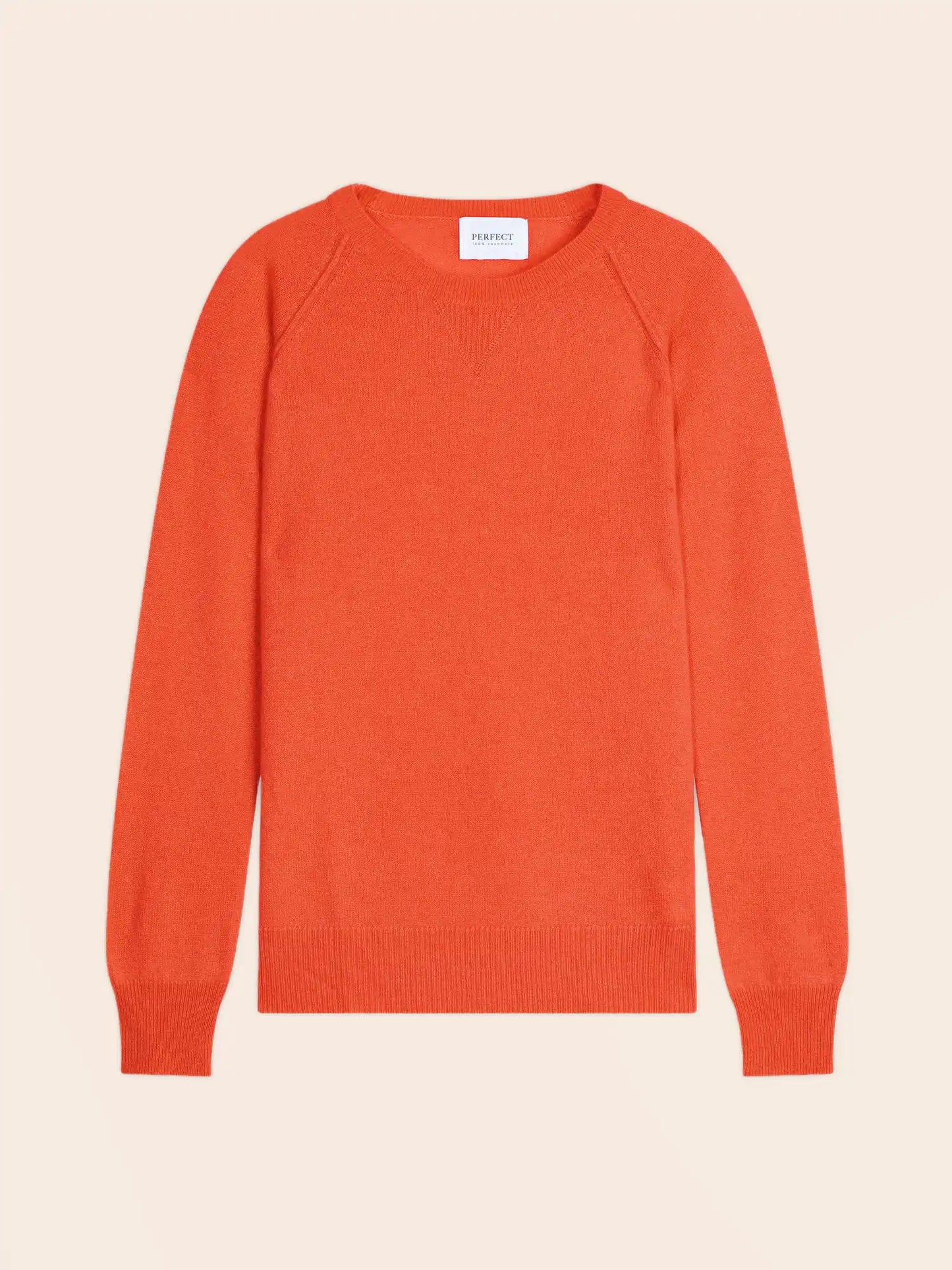 WILMA pullover rundhalsausschnitt orange