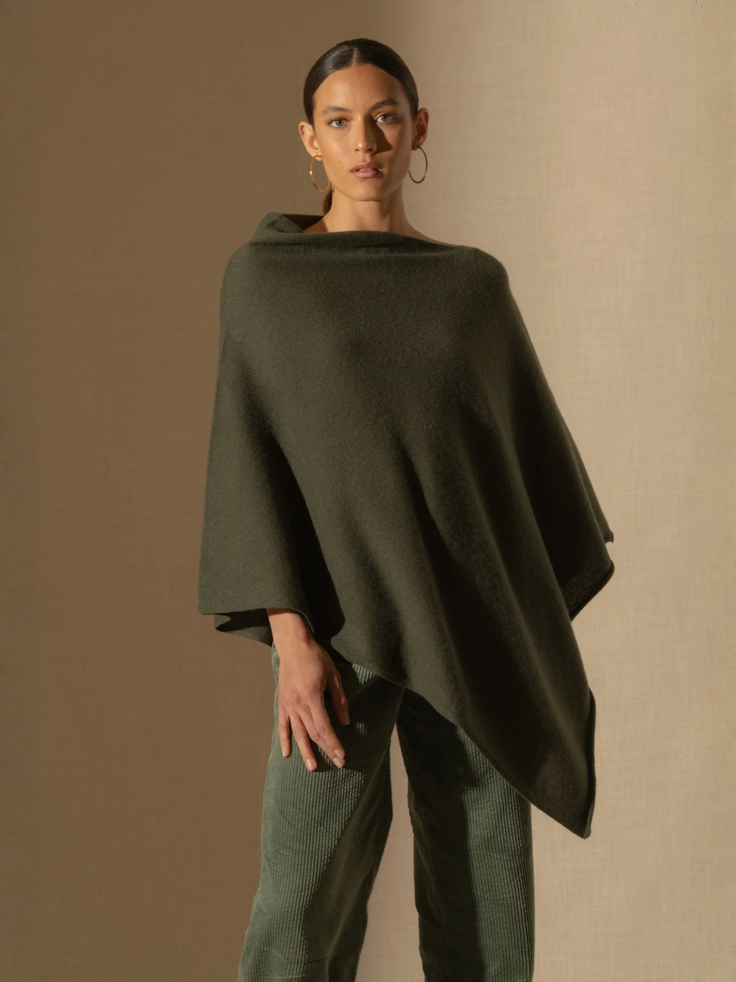 TAMARA poncho khaki