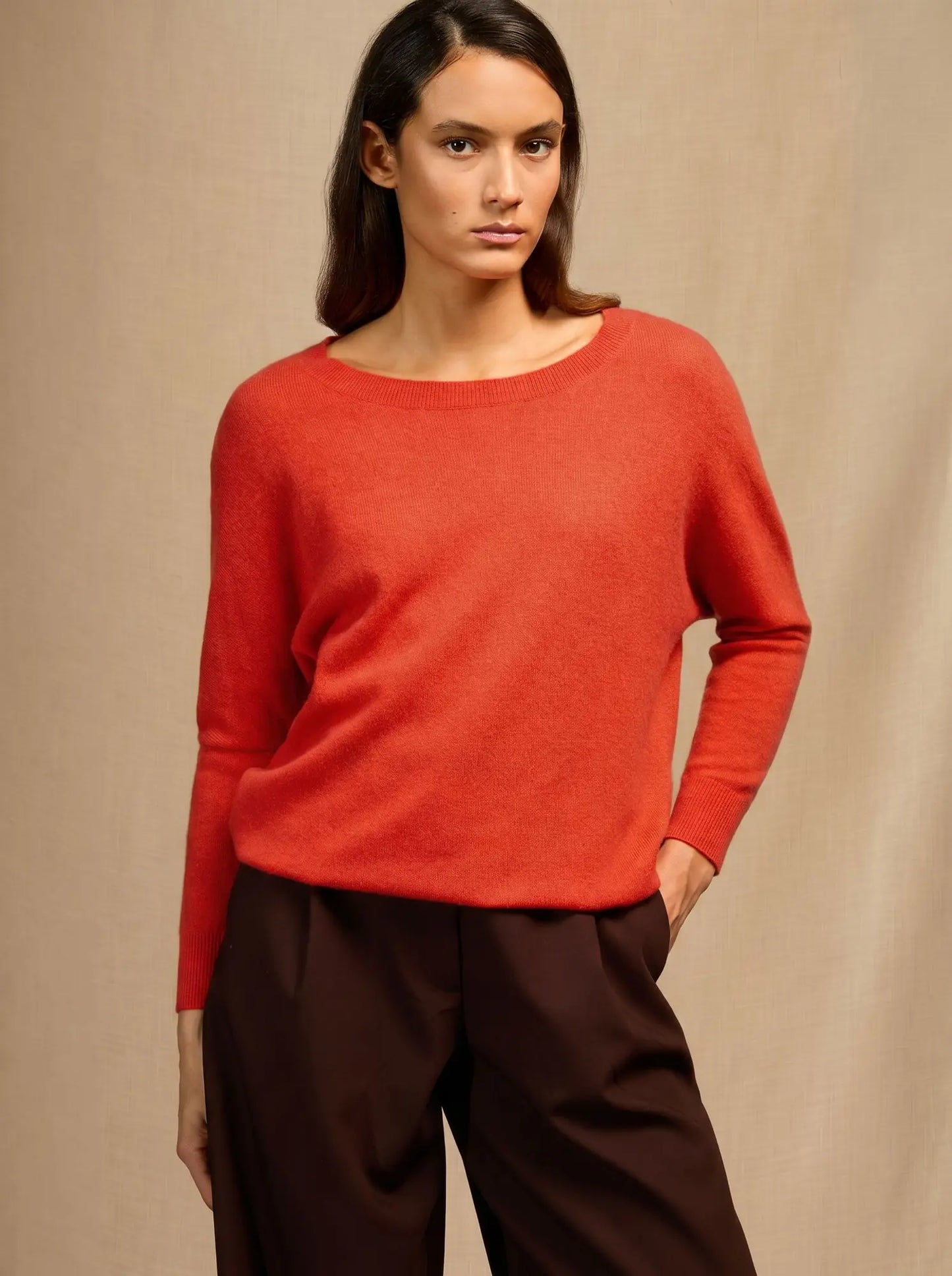 MOLLY pullover chauve souris orange