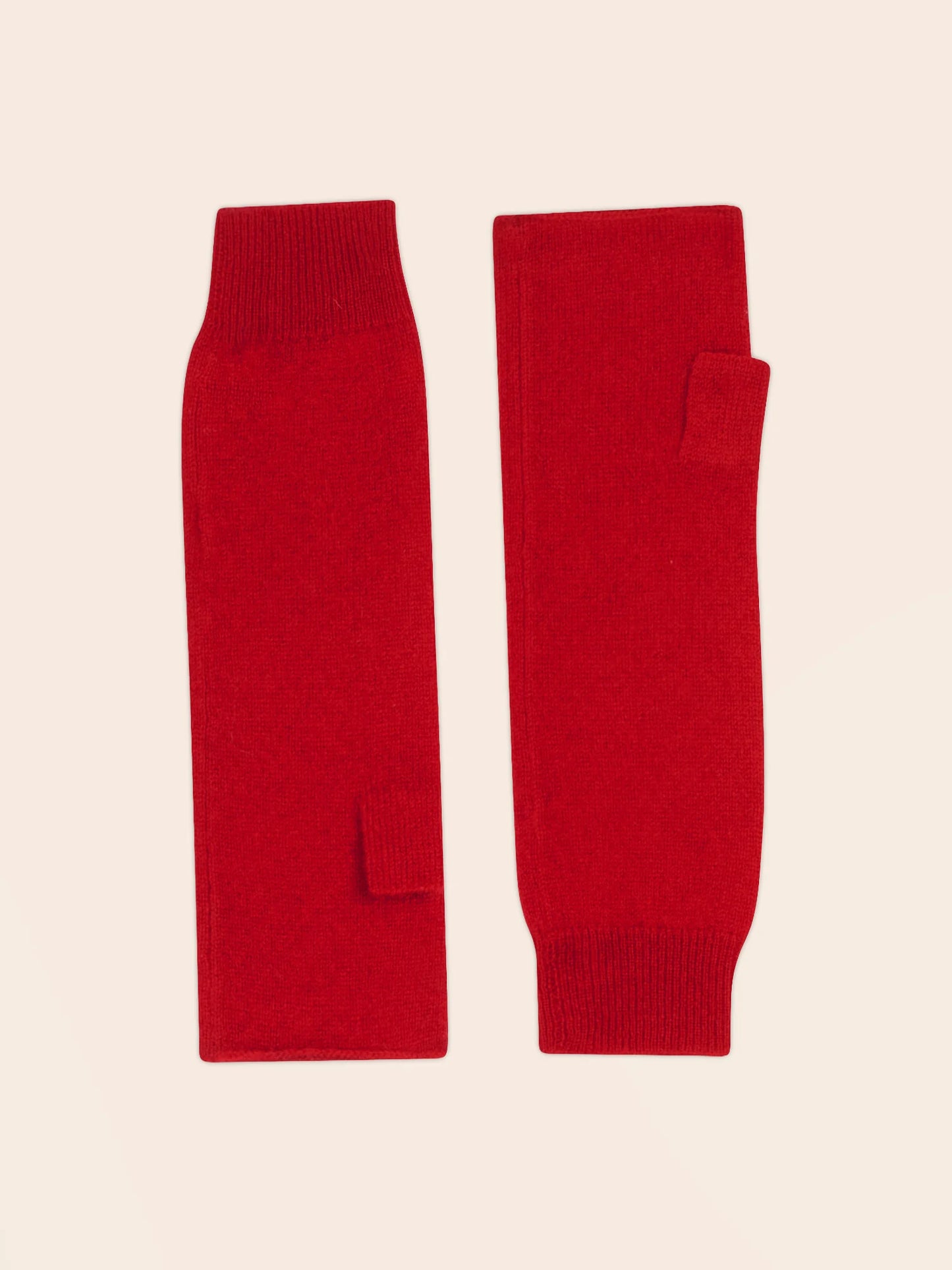 JESSE fingerless gloves red