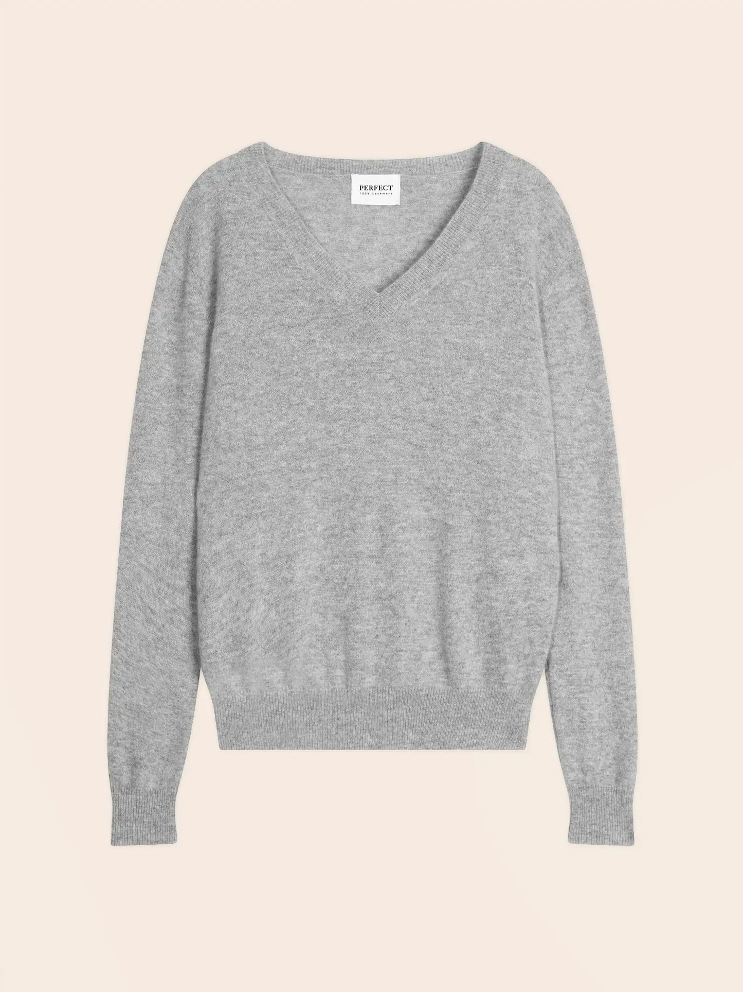 KALIE sweater v-neck heather cloud