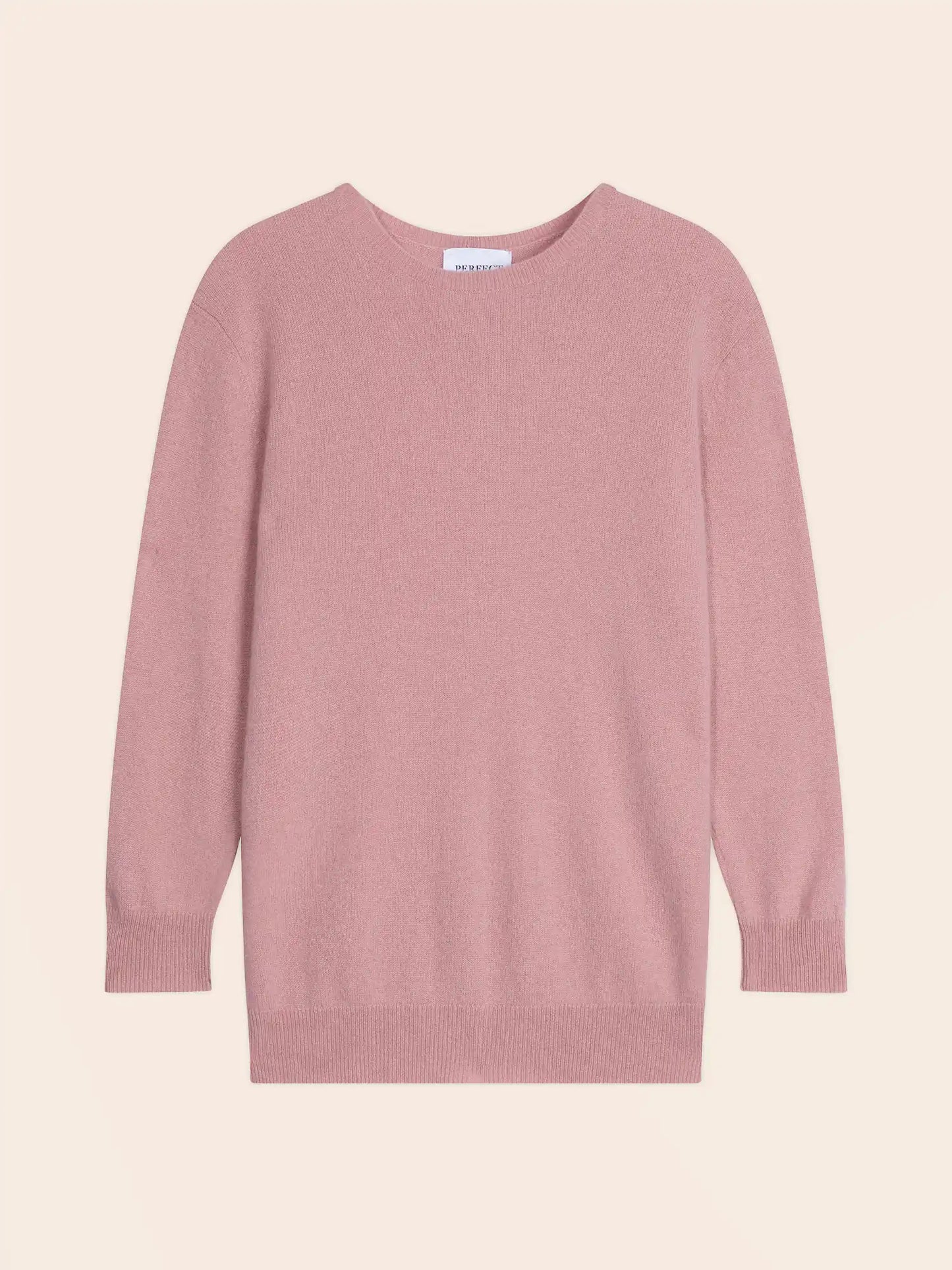 VANESSA pullover rundhalsausschnitt geknöpft hinten bois de rosa