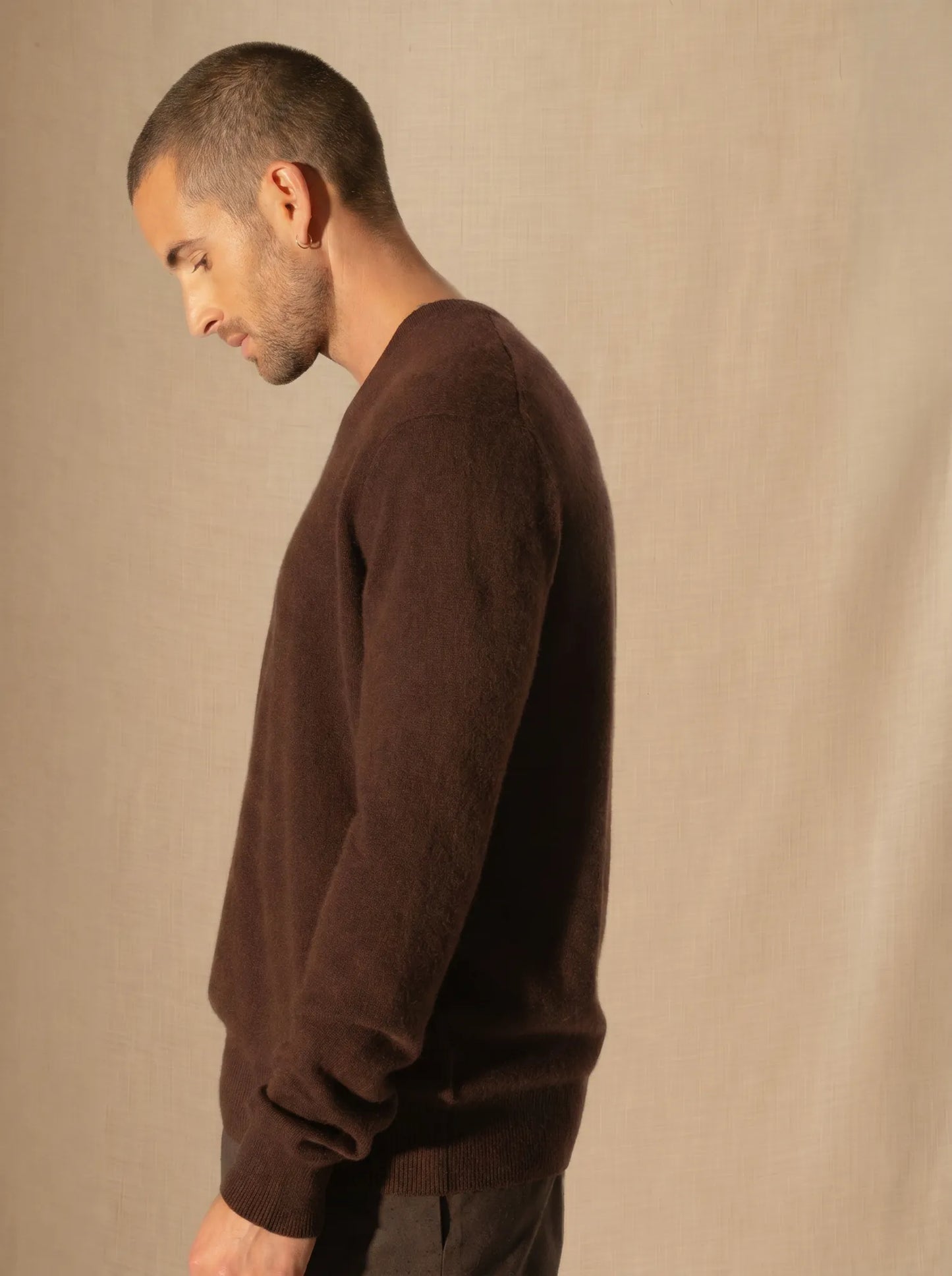 ALEXANDER sweater v-neck chocolate