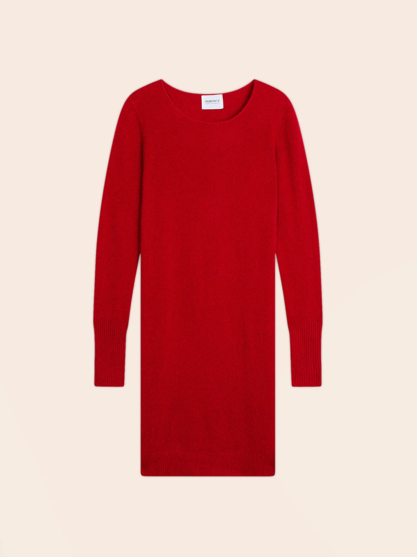 MOLLI kleid rundhalsausschnitt rot