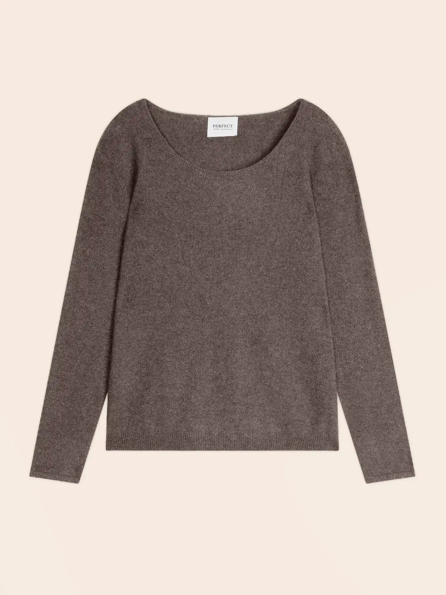LINDSAY sweater crew neck heather taupe