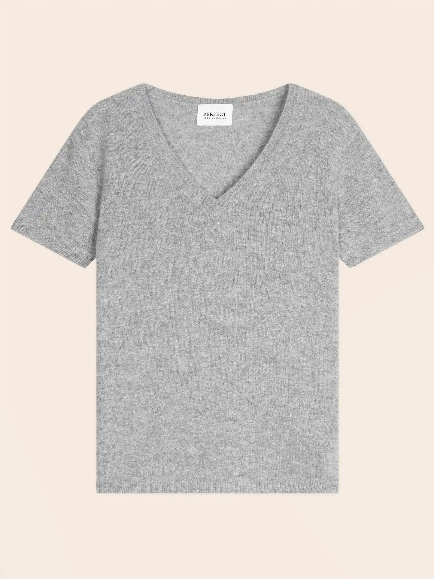 EFIMIA t-shirt v-neck heather cloud