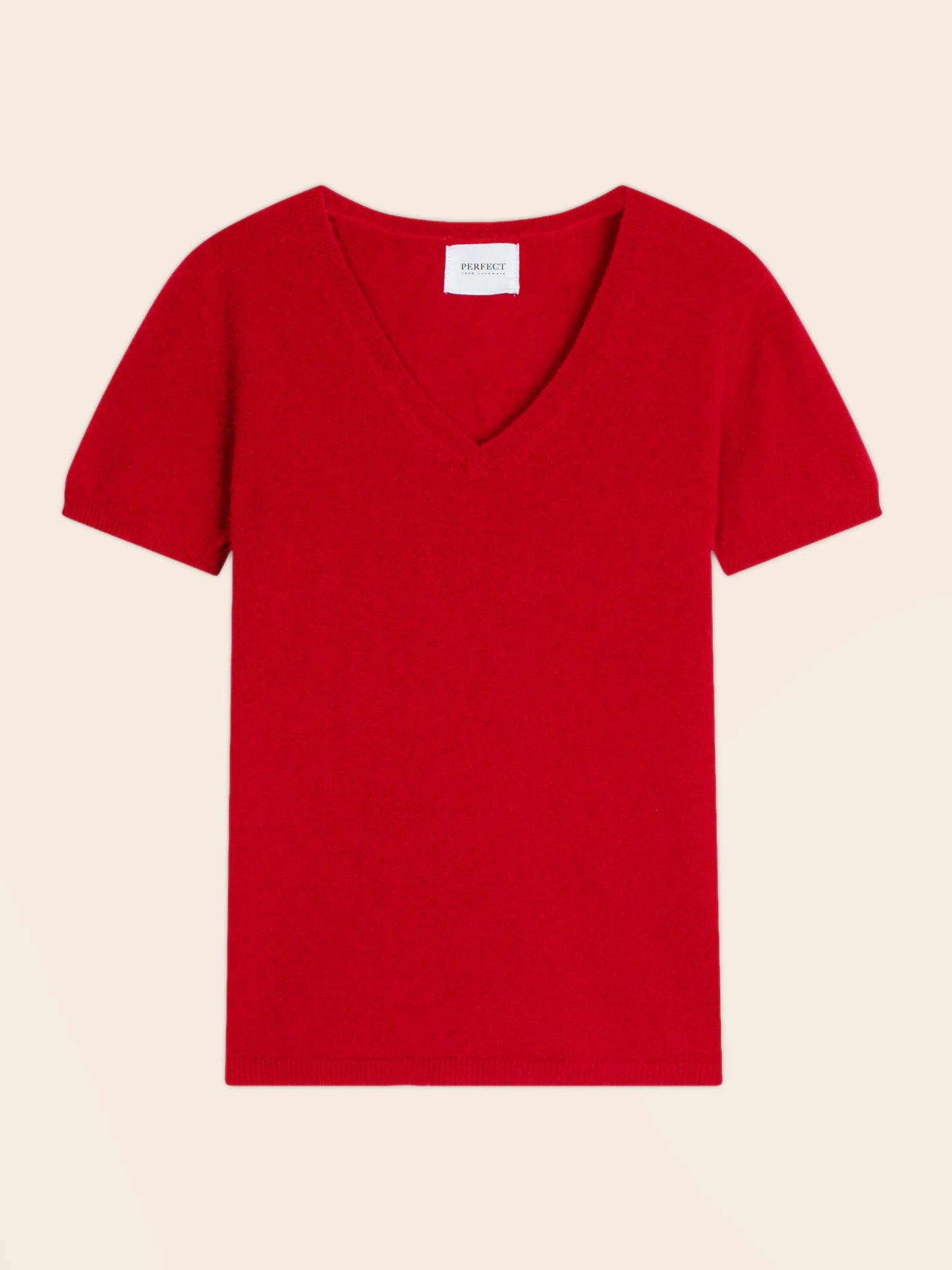 EFIMIA t-shirt v-neck red