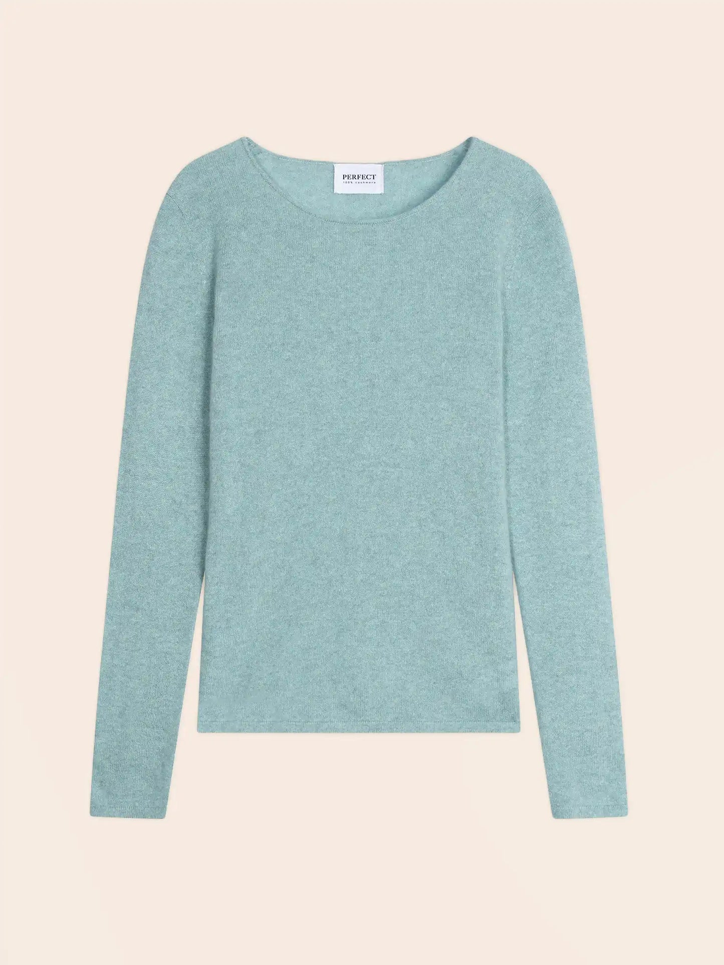OPRAH pullover rundhalsausschnitt aqua meliert
