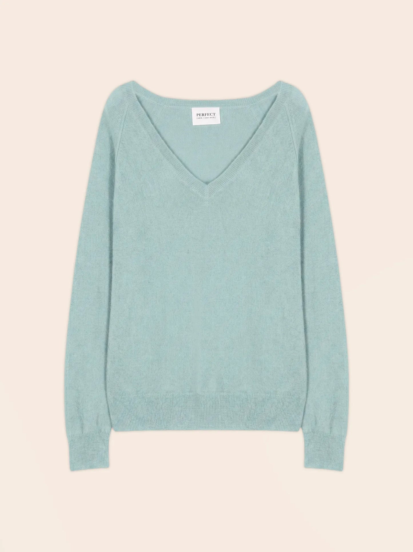 PENELOPE sweater v-neck heather aqua