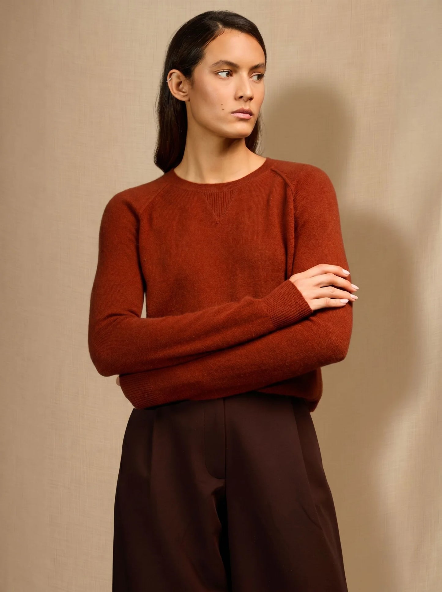 WILMA sweater crew neck squirrel