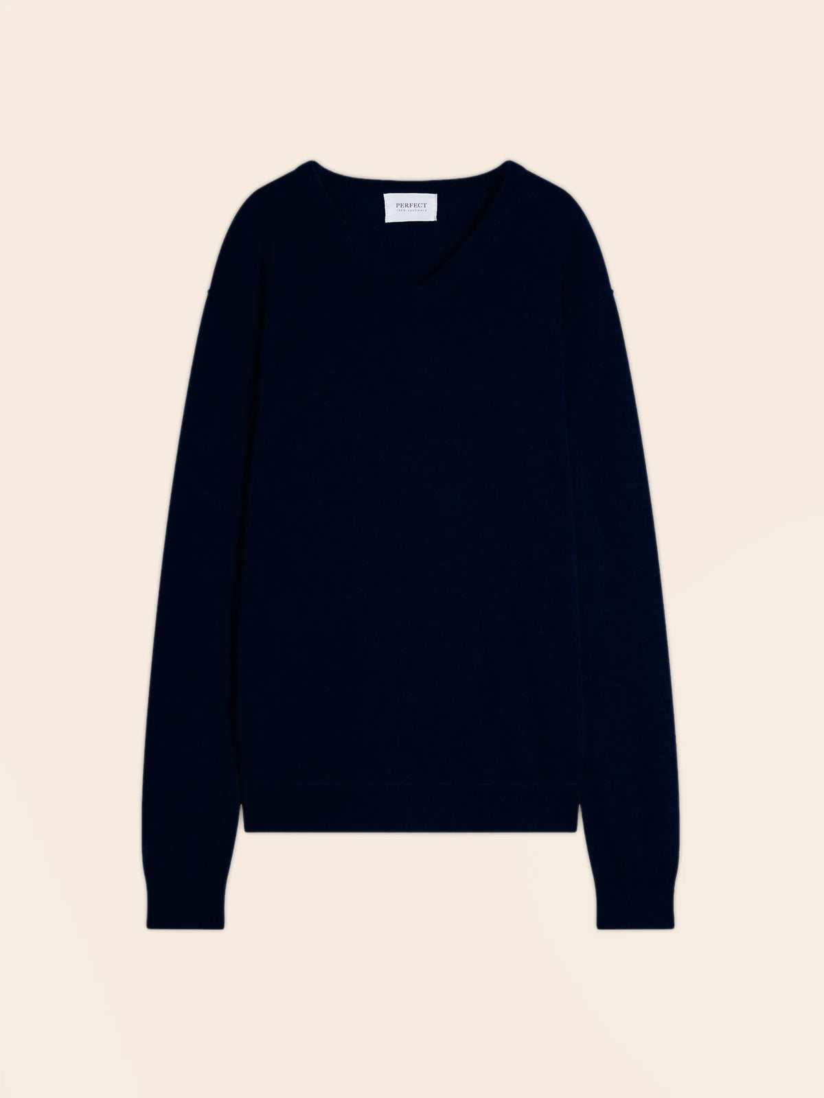 LORENZO pull col V bleu marine