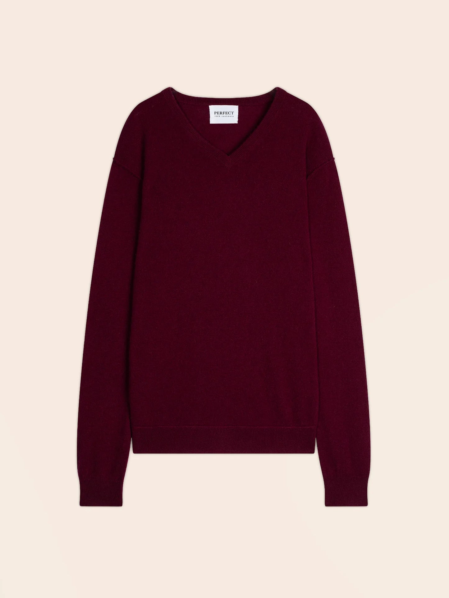 LORENZO sweater v-neck burgundy
