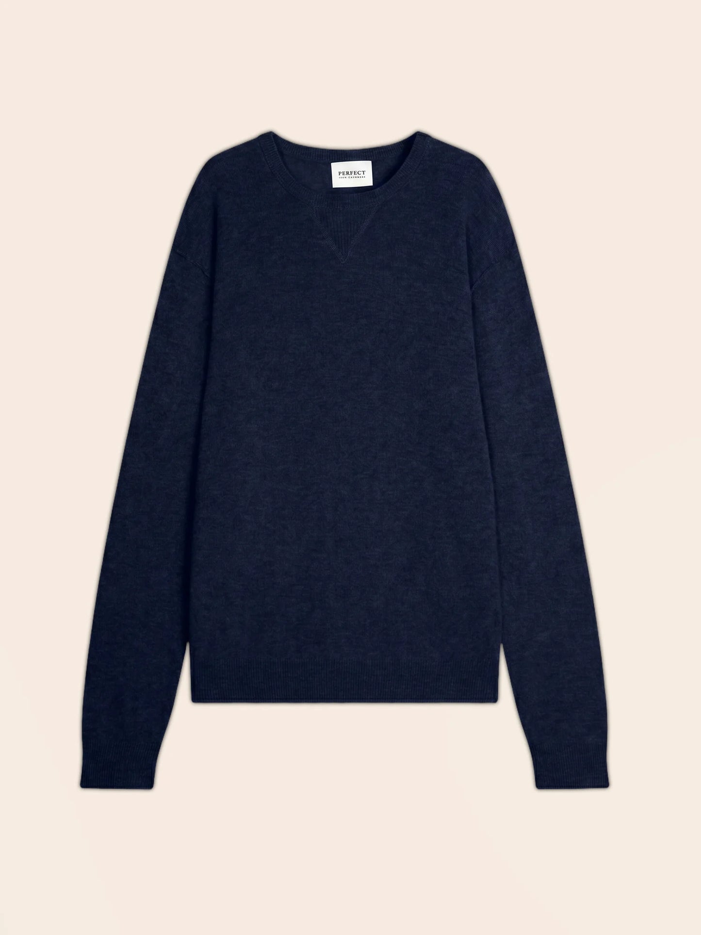 SOAN pullover rundhalsausschnitt marineblau