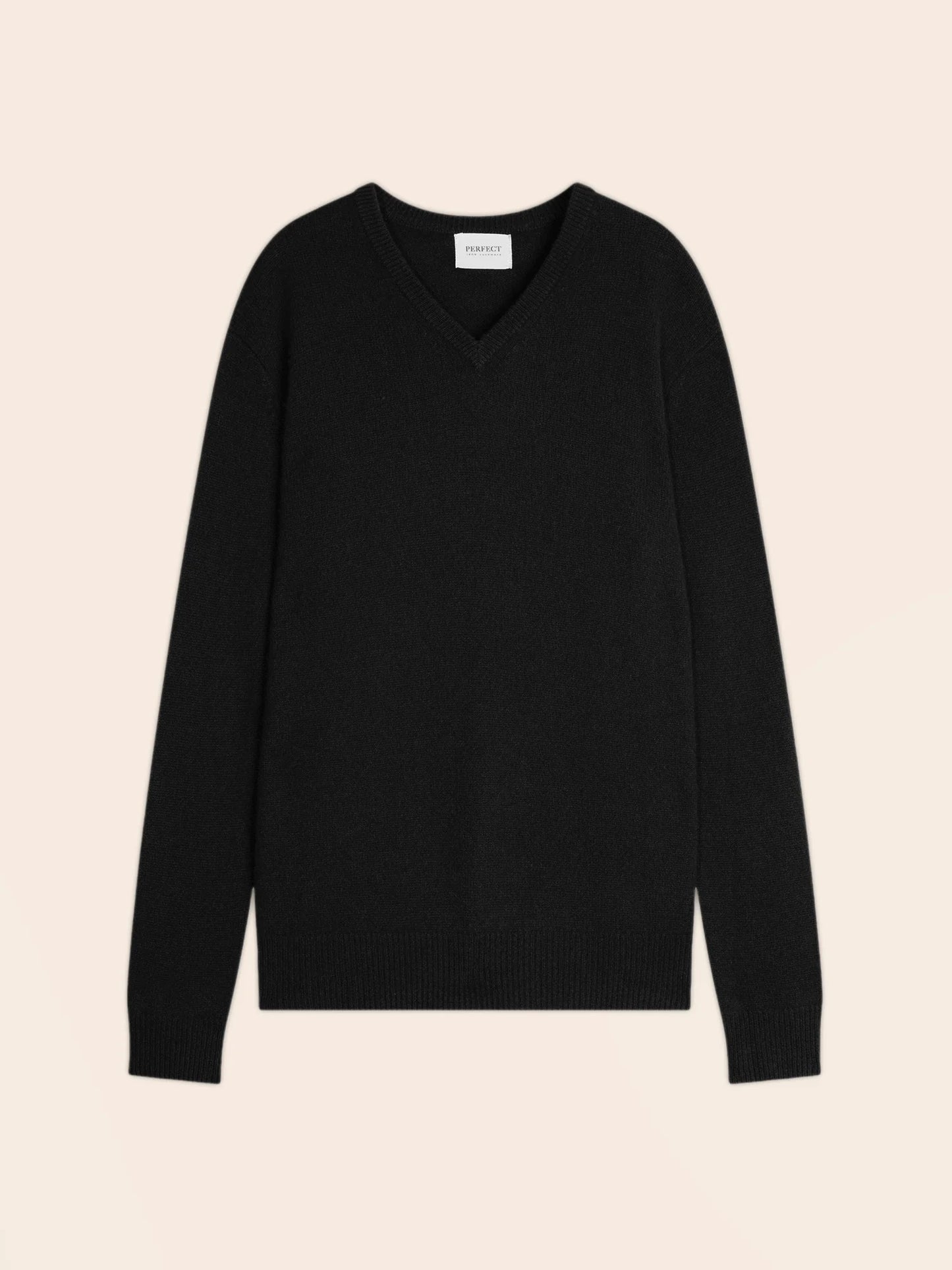 ENZO sweater v-neck 4 ply black