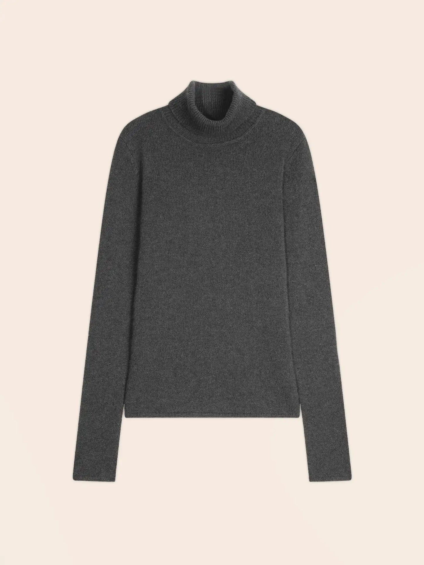 WILLOW sweater turtleneck 4 ply heather charcoal