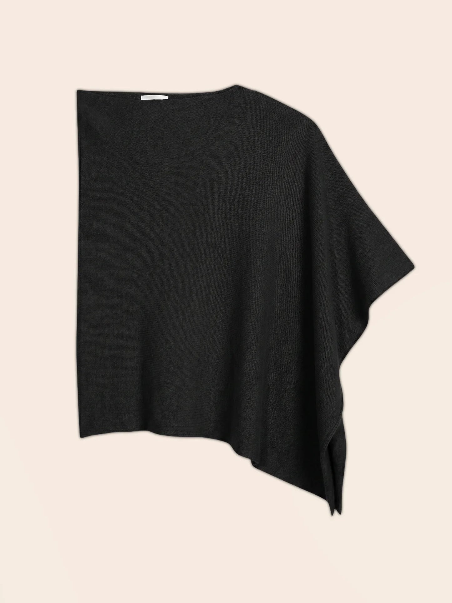GEORGIA poncho 4 ply black