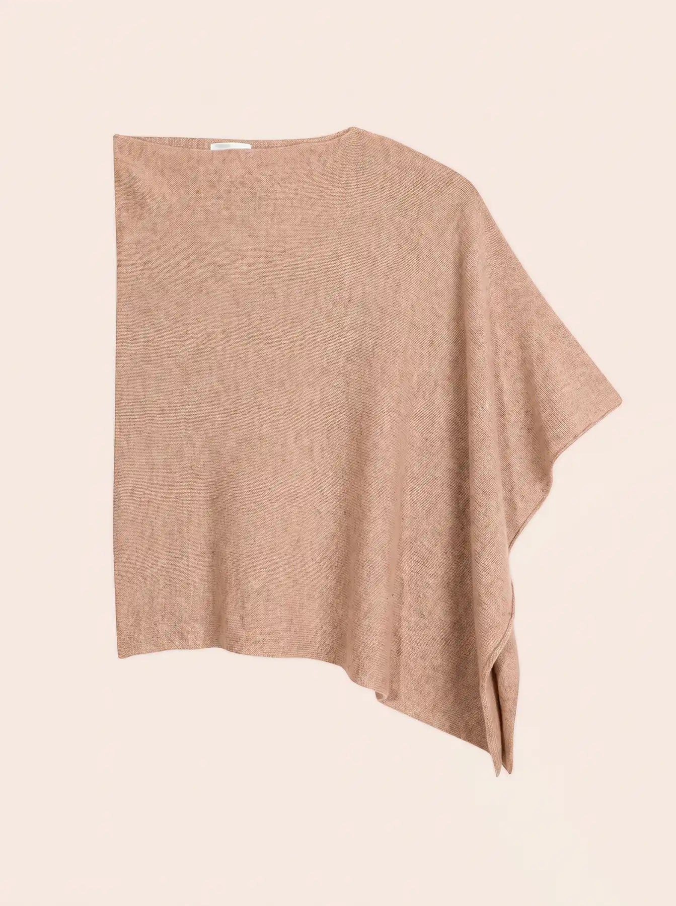 GEORGIA poncho 4 ply heather camel