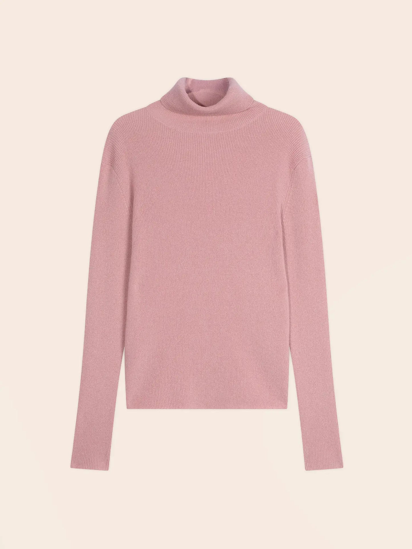 ELLY pullover rollkragen bois de rosa